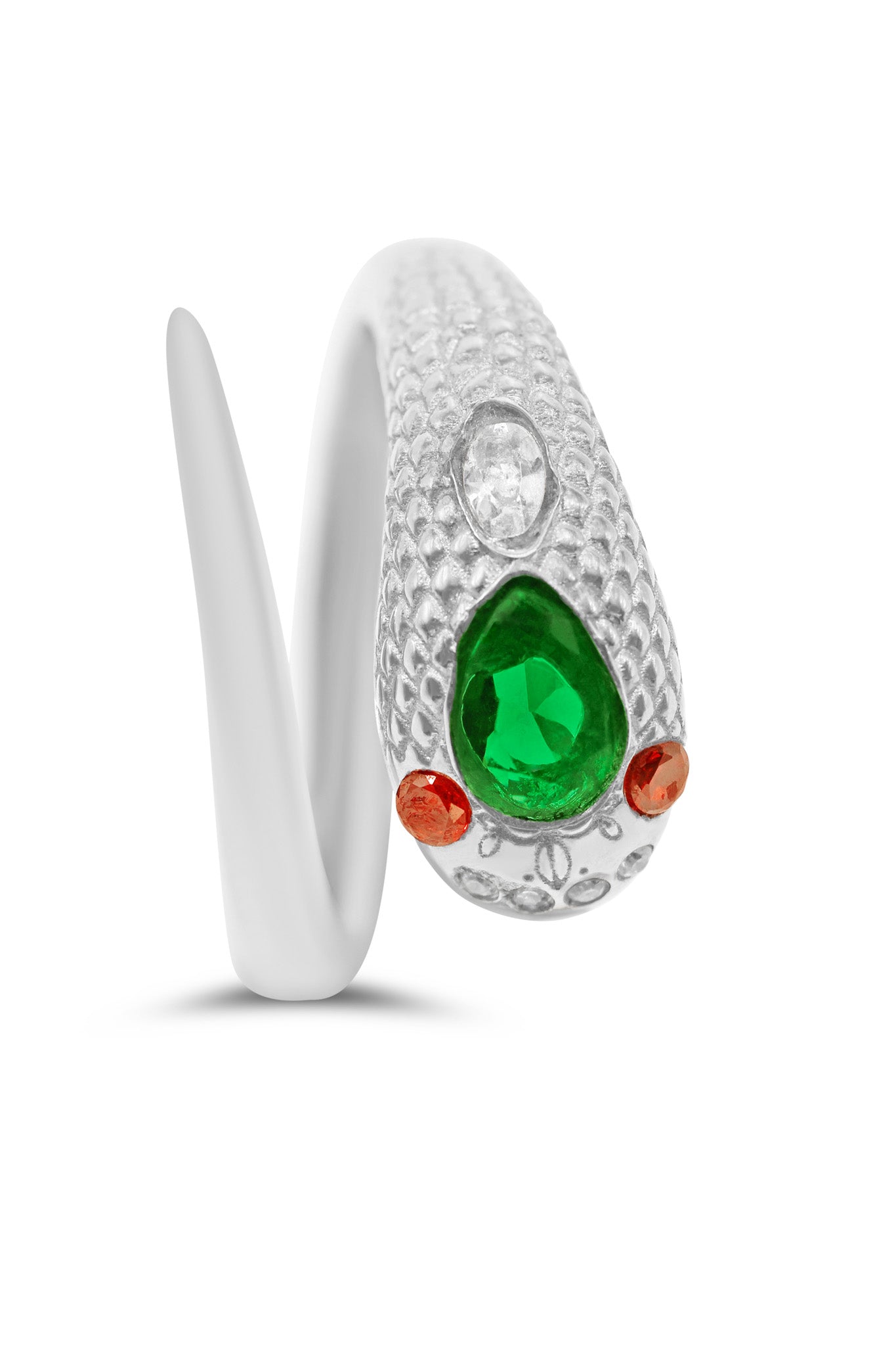 Open Snake Ring Silver