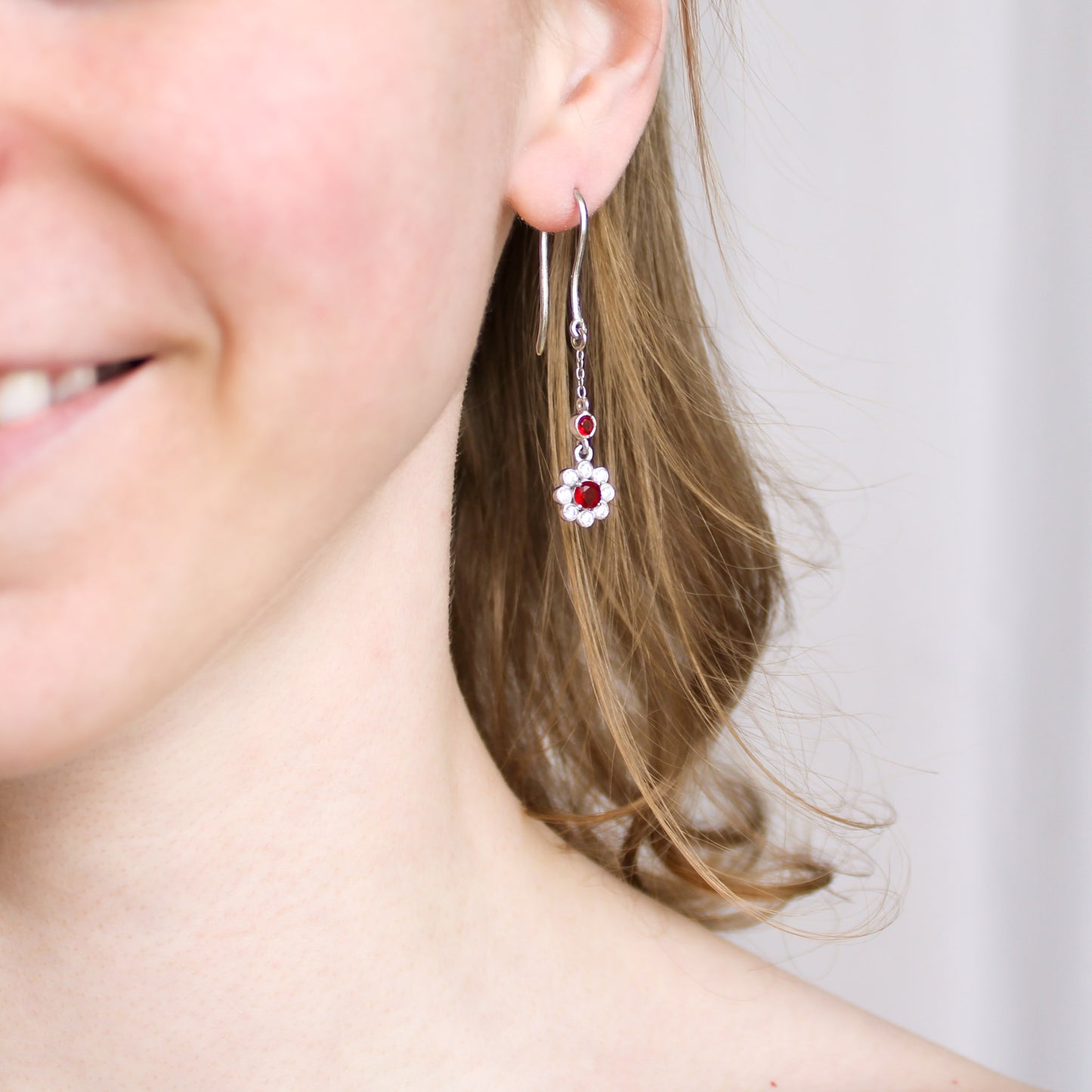 Edwardian Lightfall Earrings - Silver