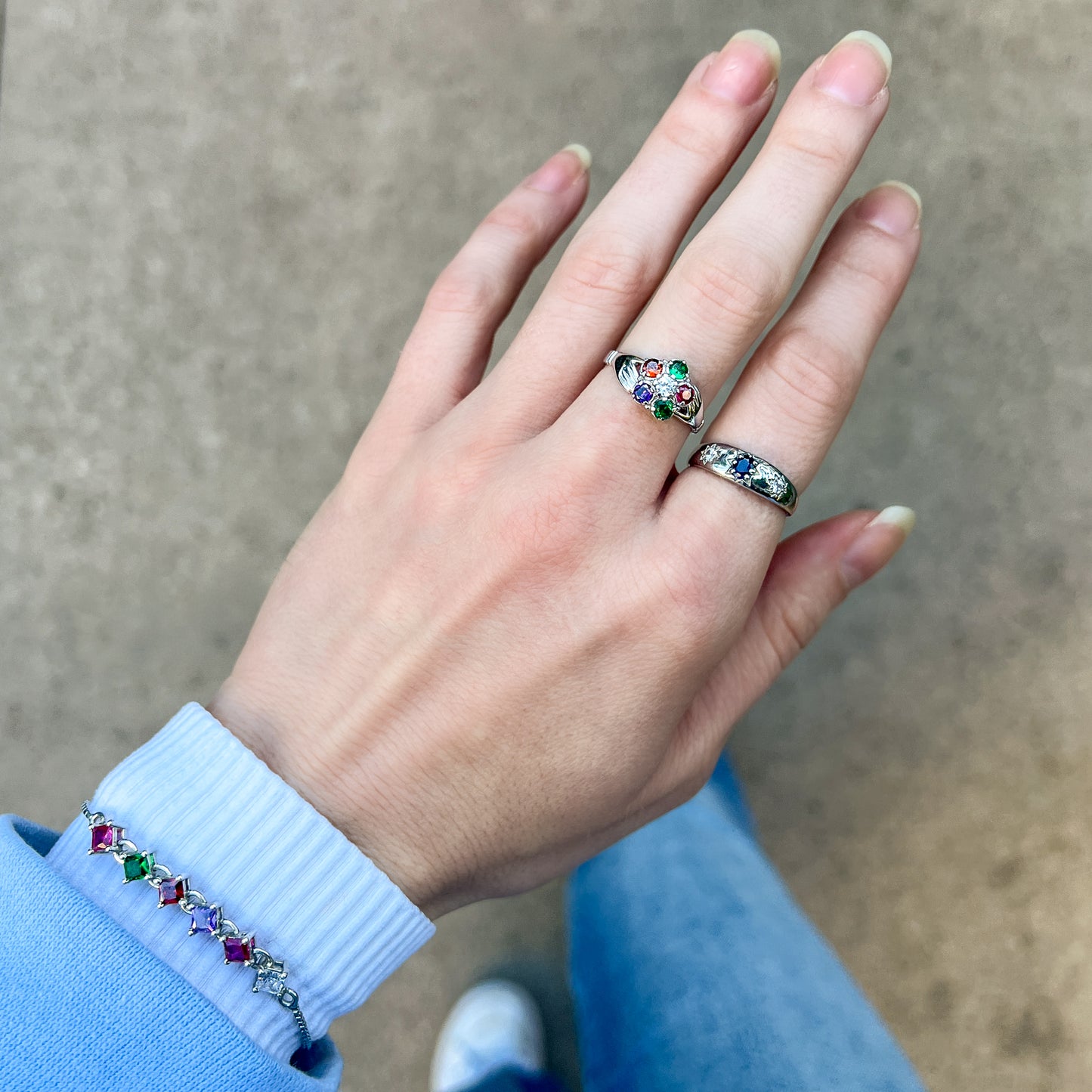 Linked-Love Bracelet - silver
