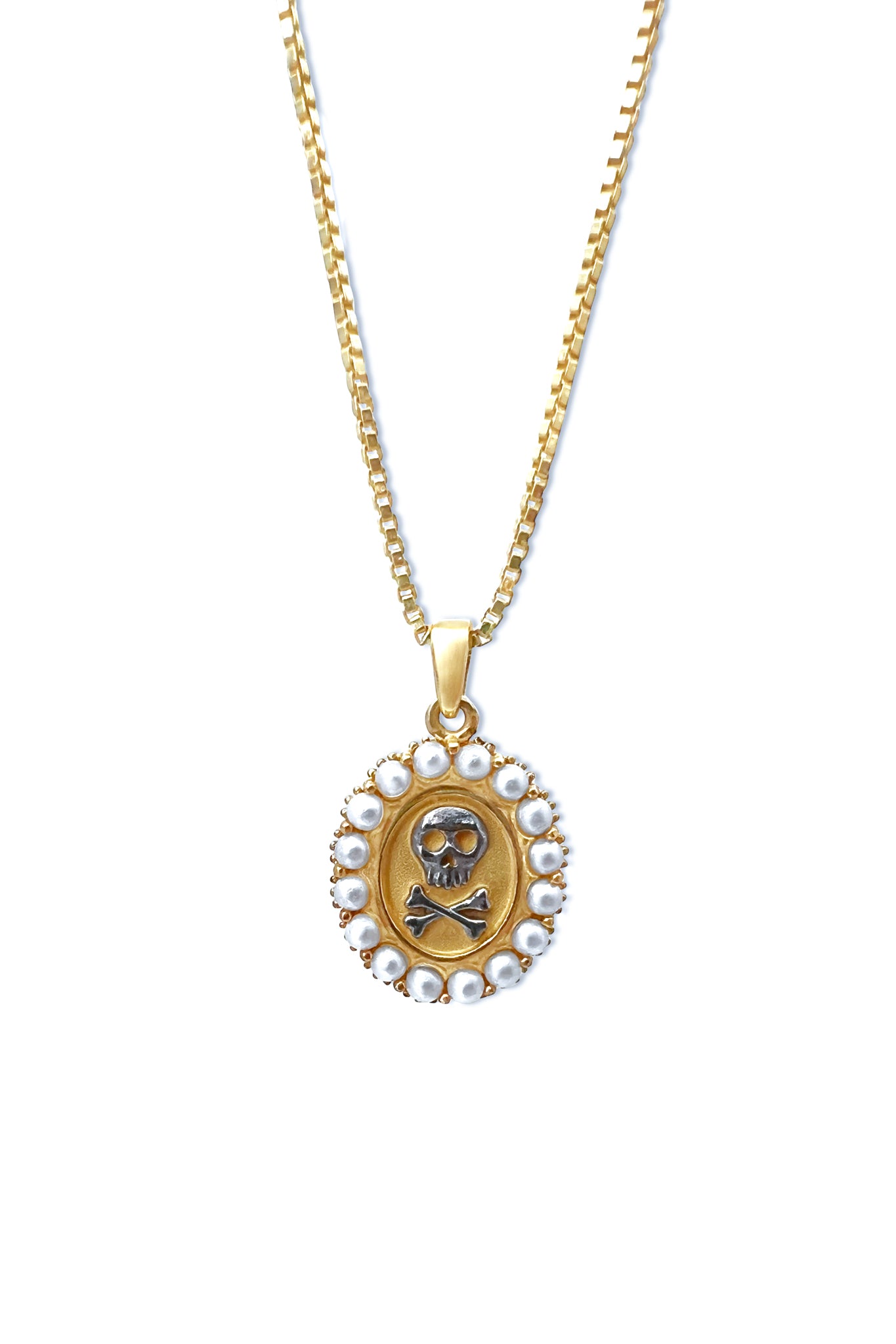 Mourning Memento Necklace - Heirloom Gold