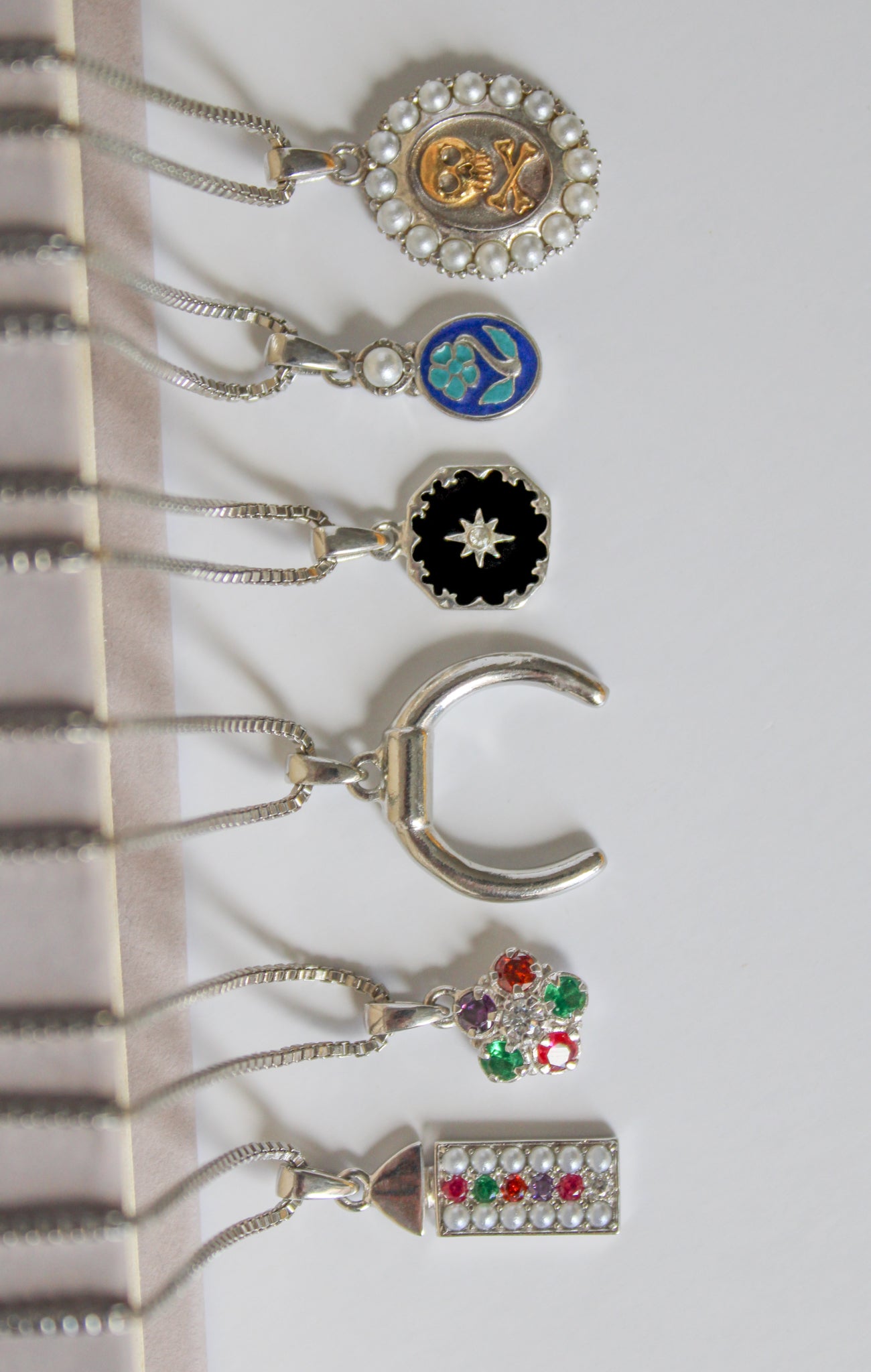 vintage sterling silver pendant collection