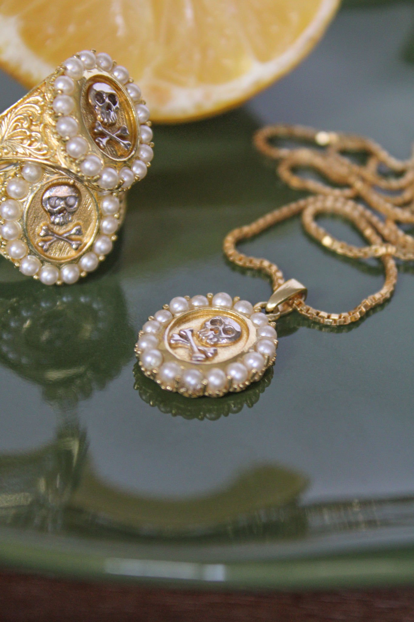 Skull and Crossbones Necklace