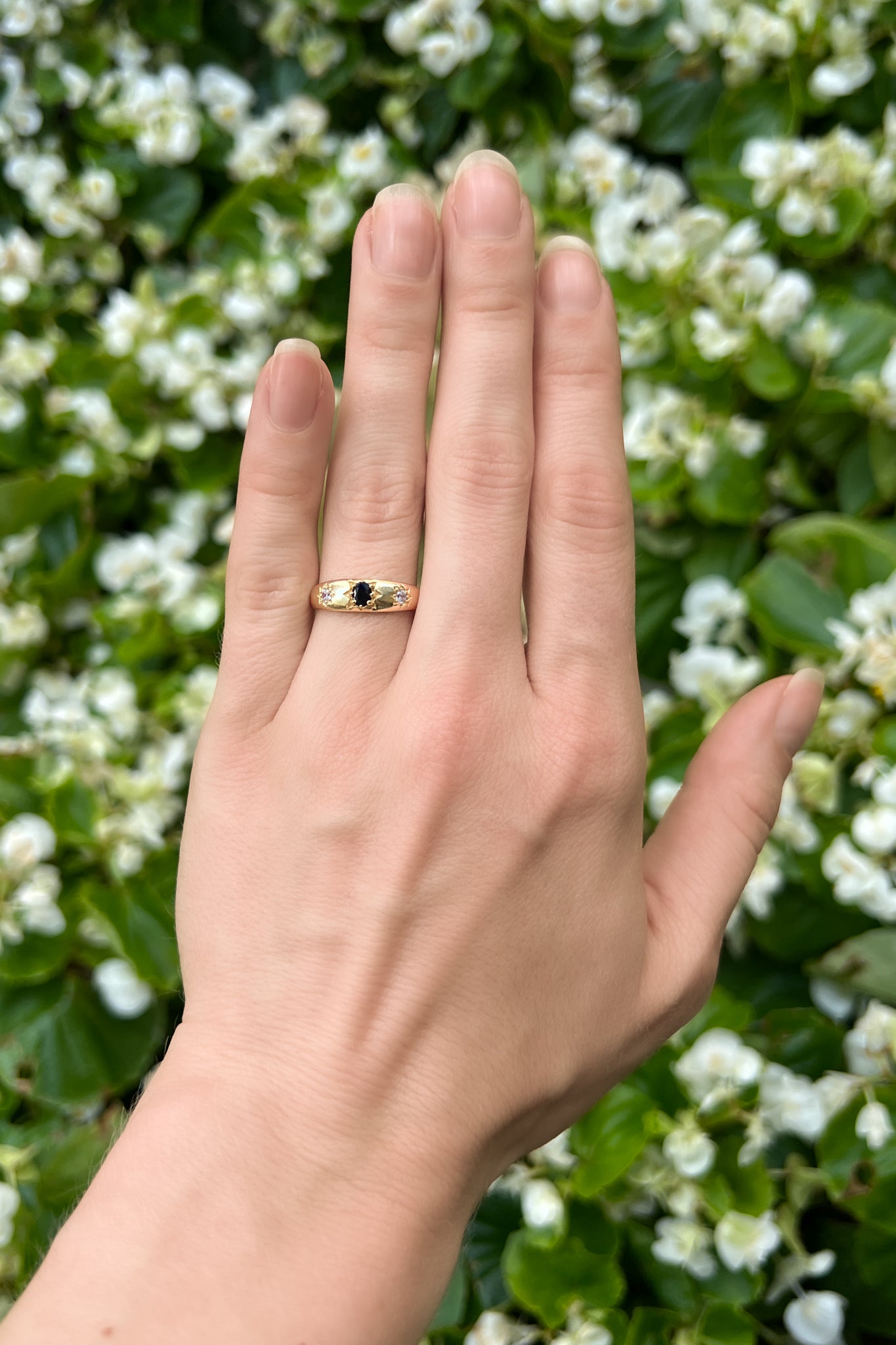 elegant black gemstone ring