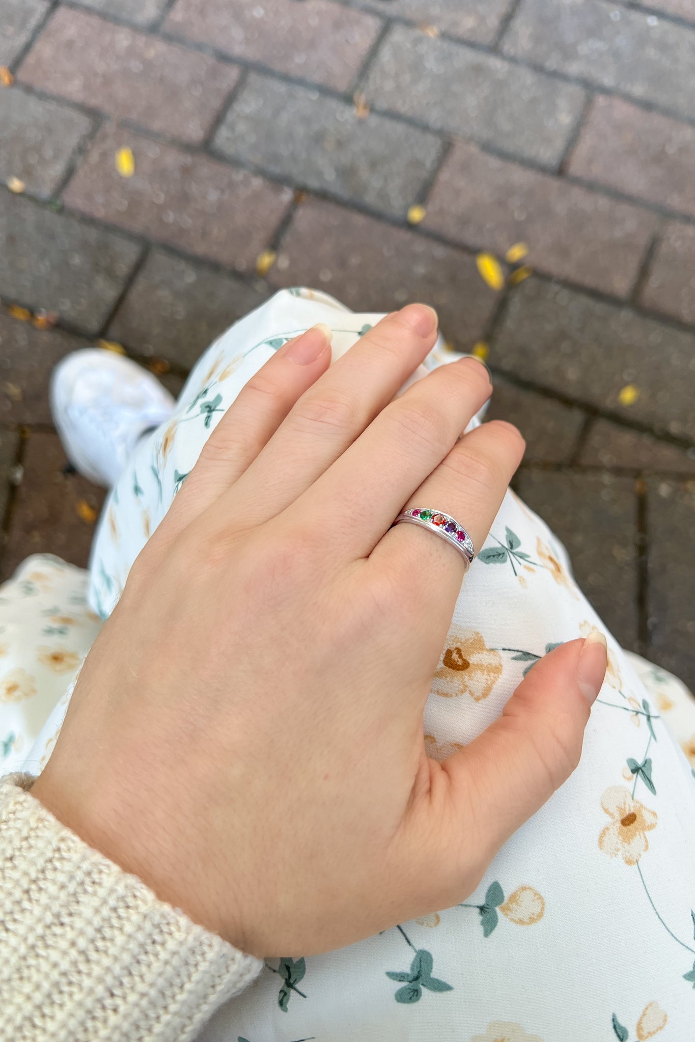stacking gemstone ring sterling silver
