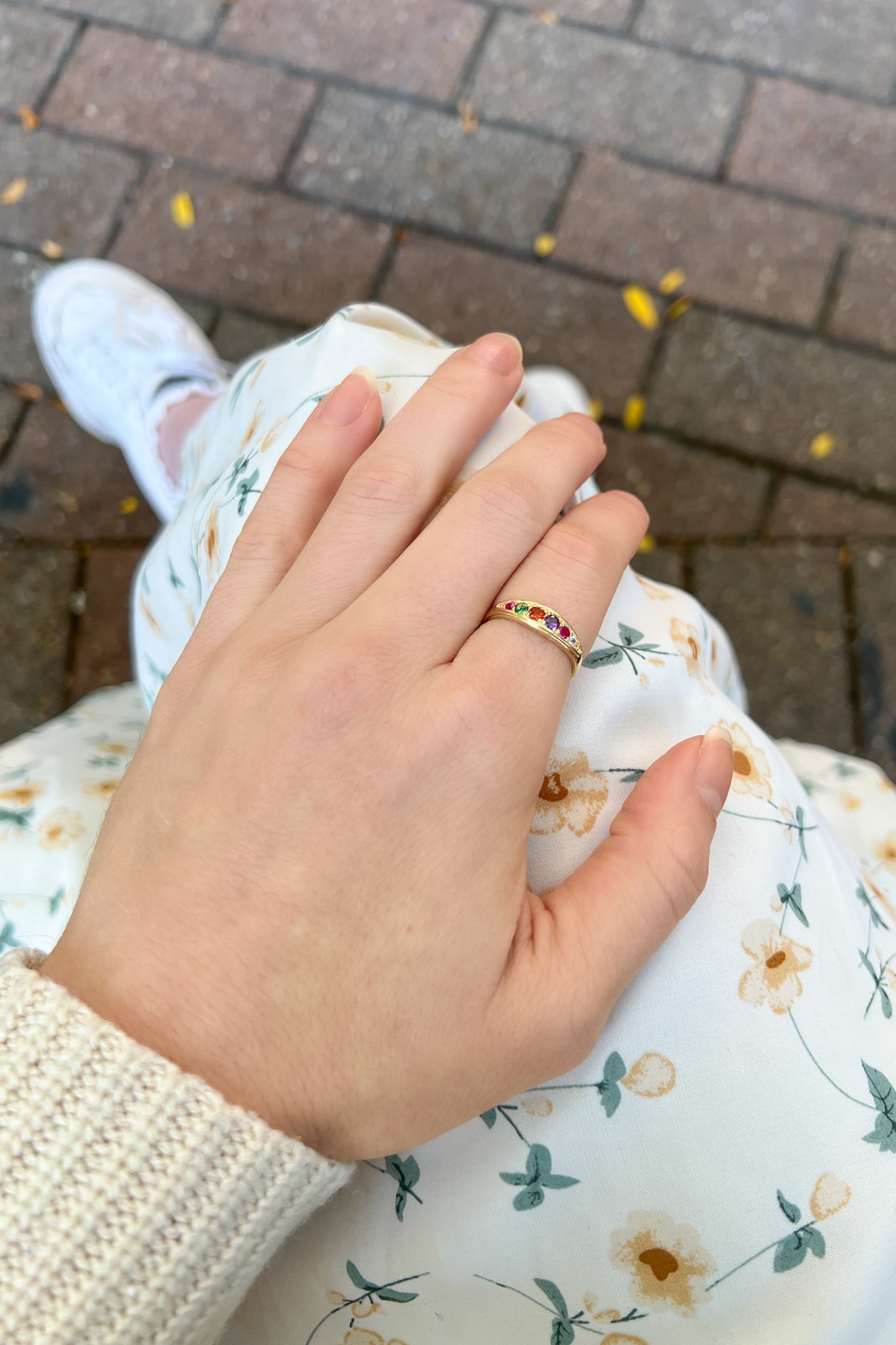 sentimental love token ring