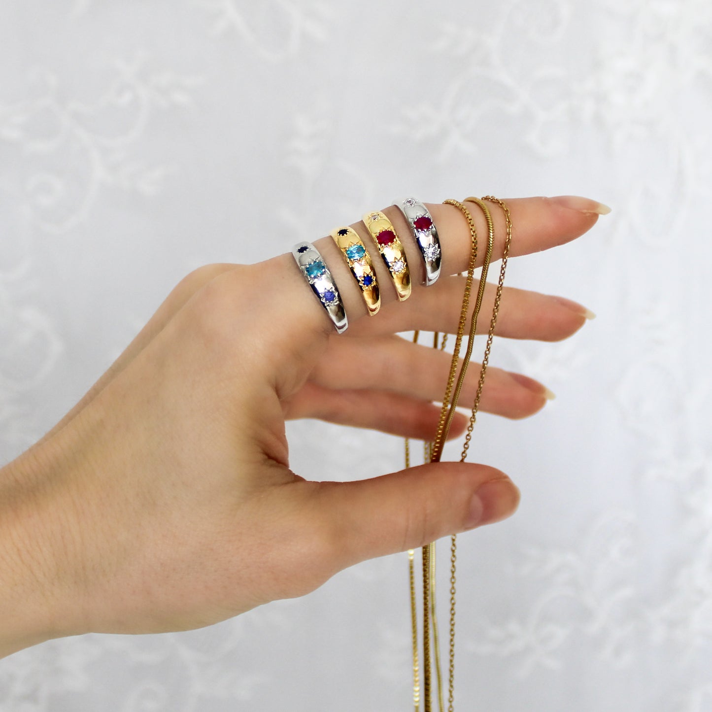 Letters from Roma Ring - Gold