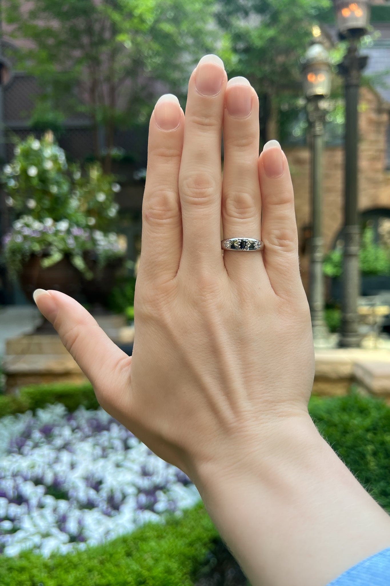 gothic black gemstone ring design