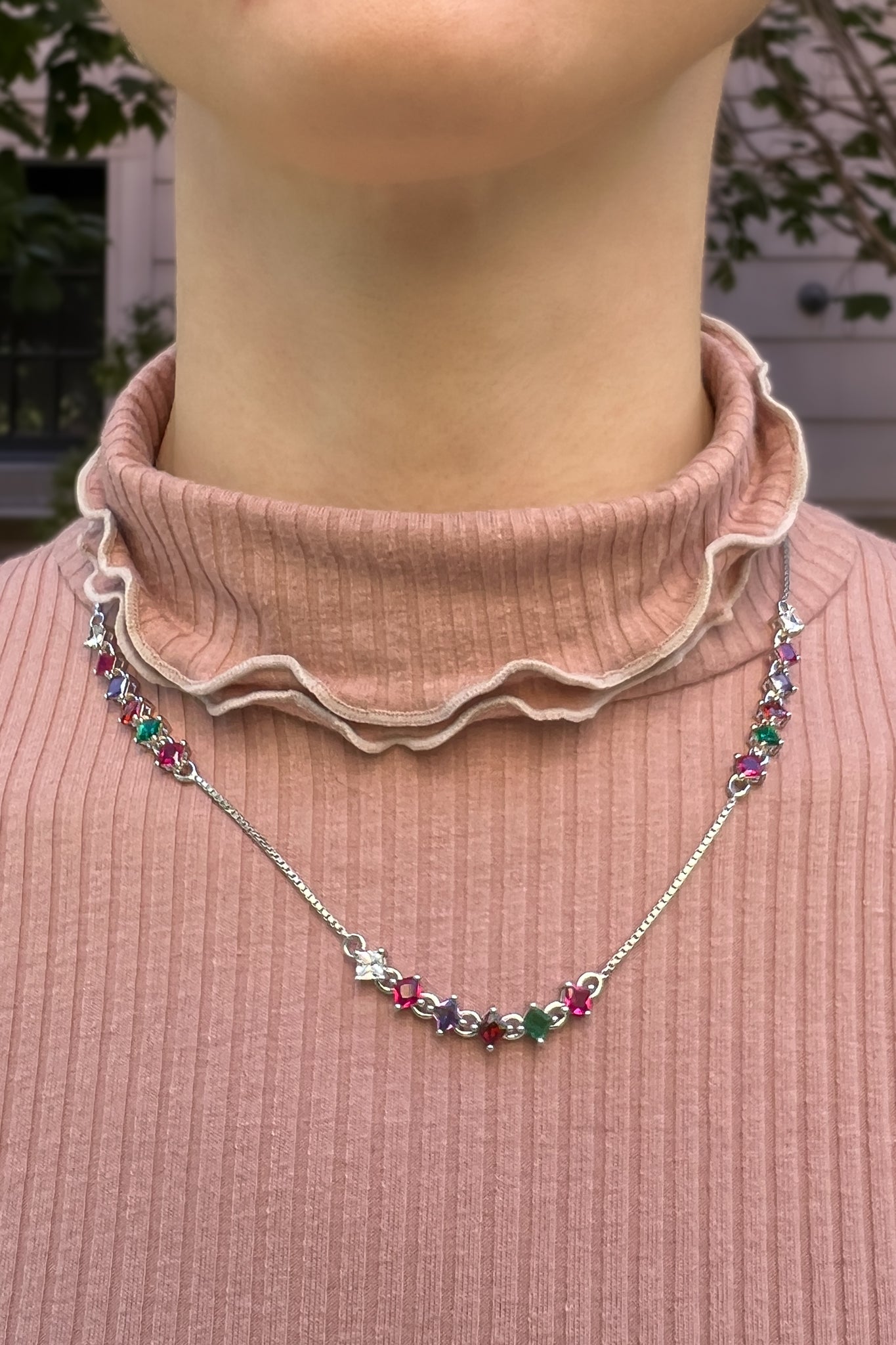 Linked-Love Necklace - Silver