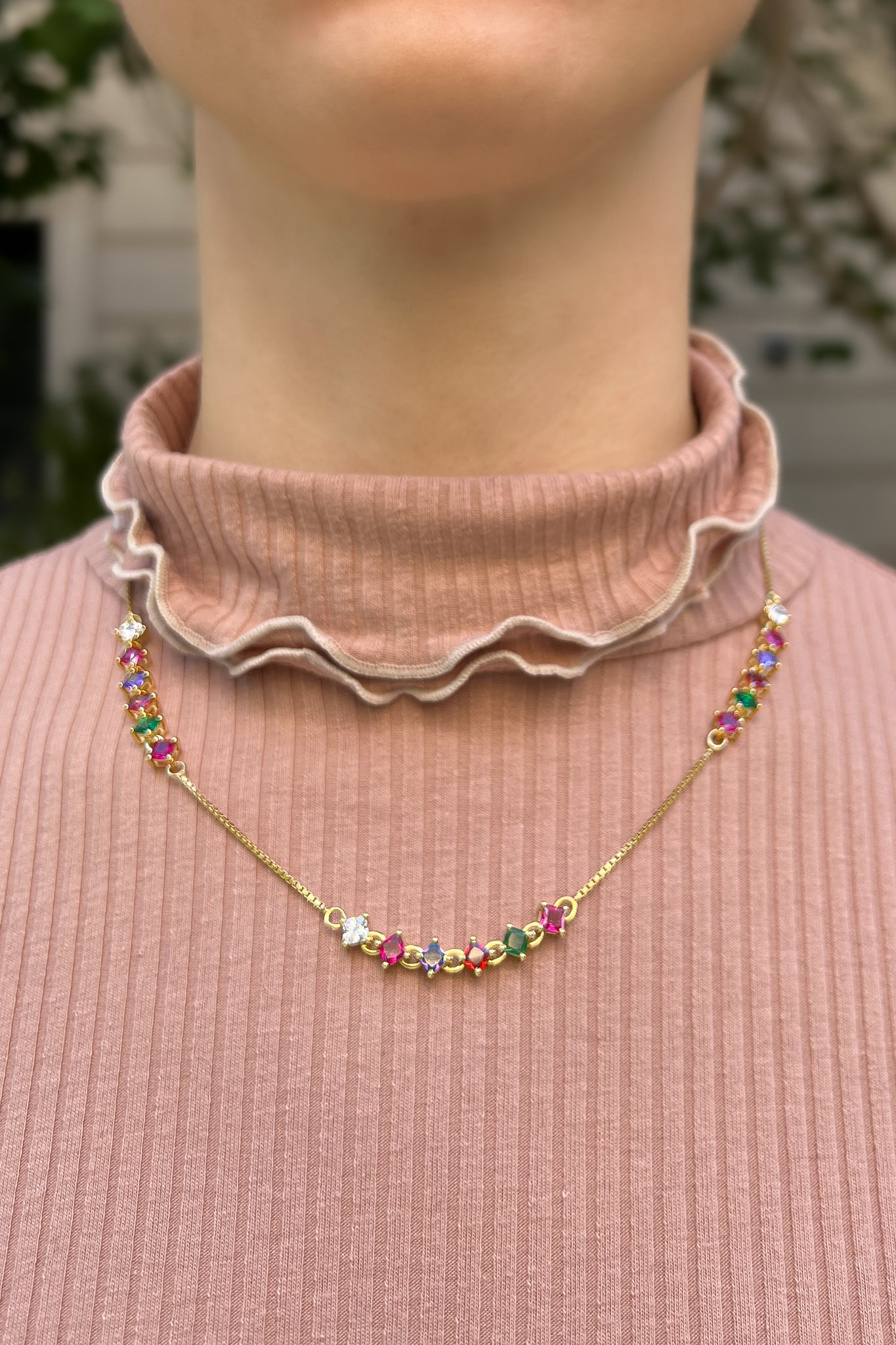 Linked-Love Necklace - Gold