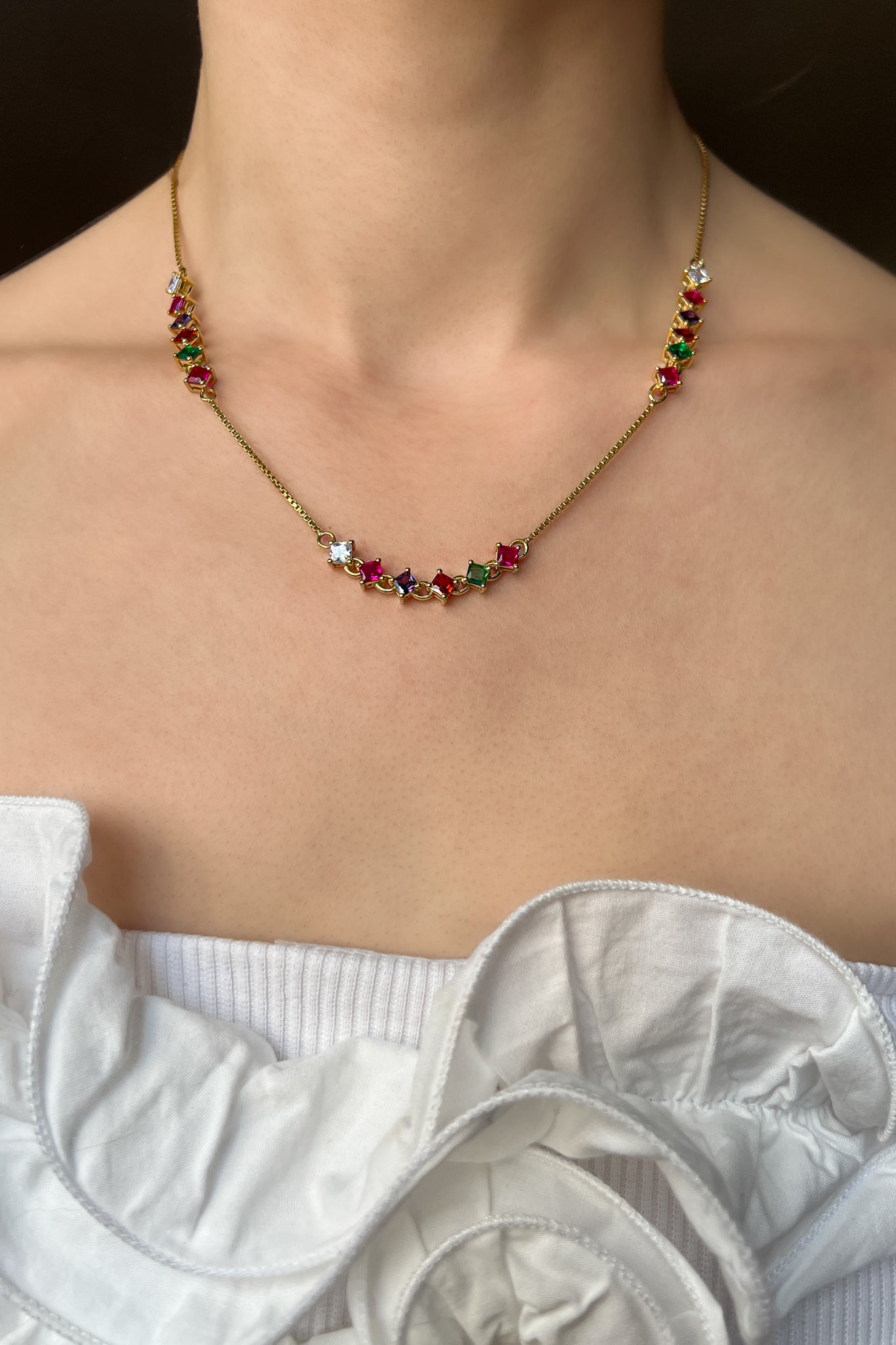 statement colorful necklace