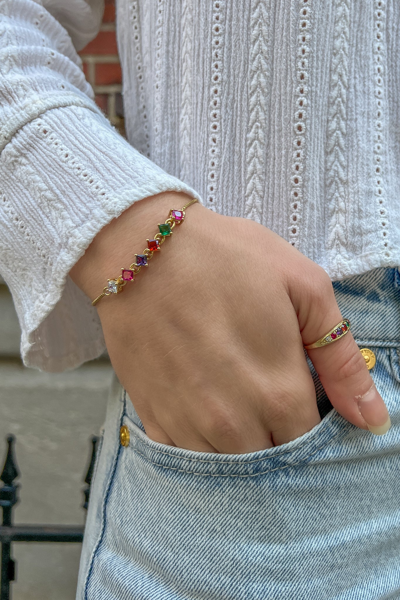 stackable link bracelet piece