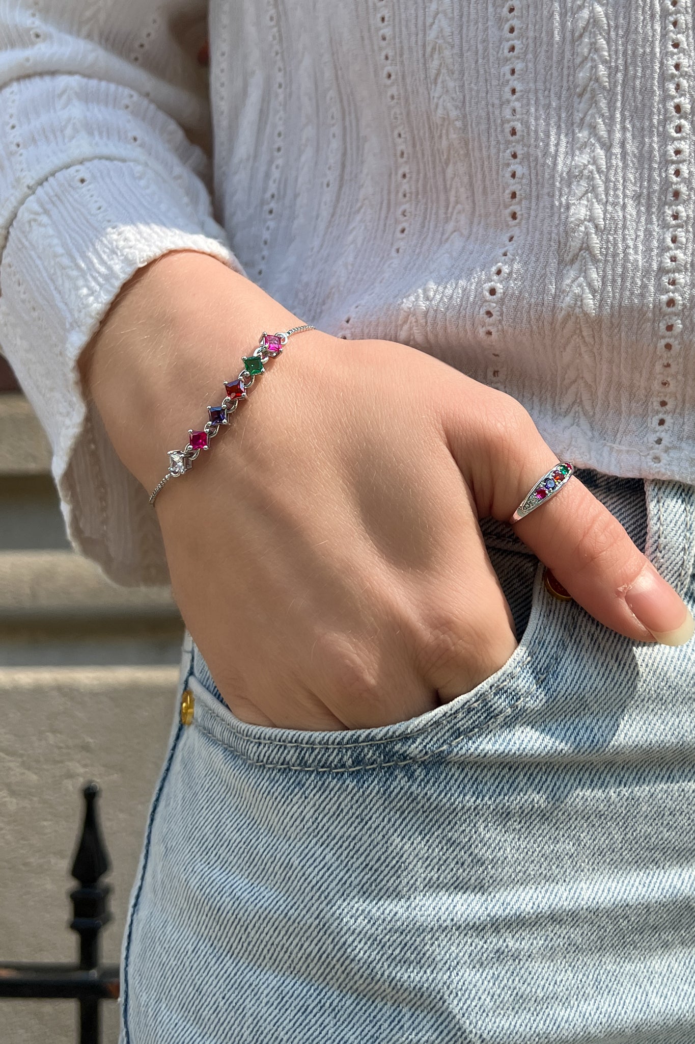 Linked-Love Bracelet - Silver