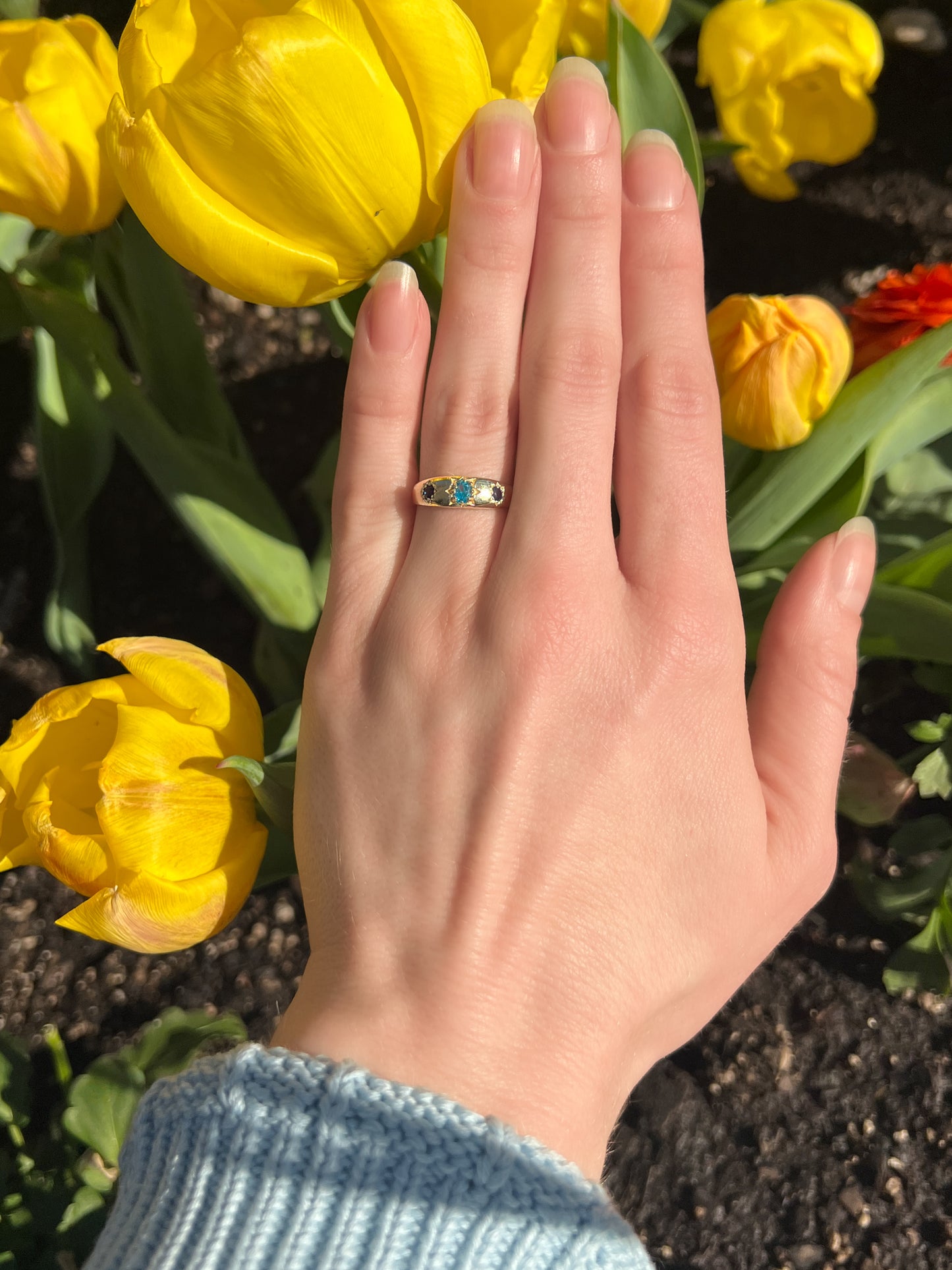 Letters from Roma Ring - Gold