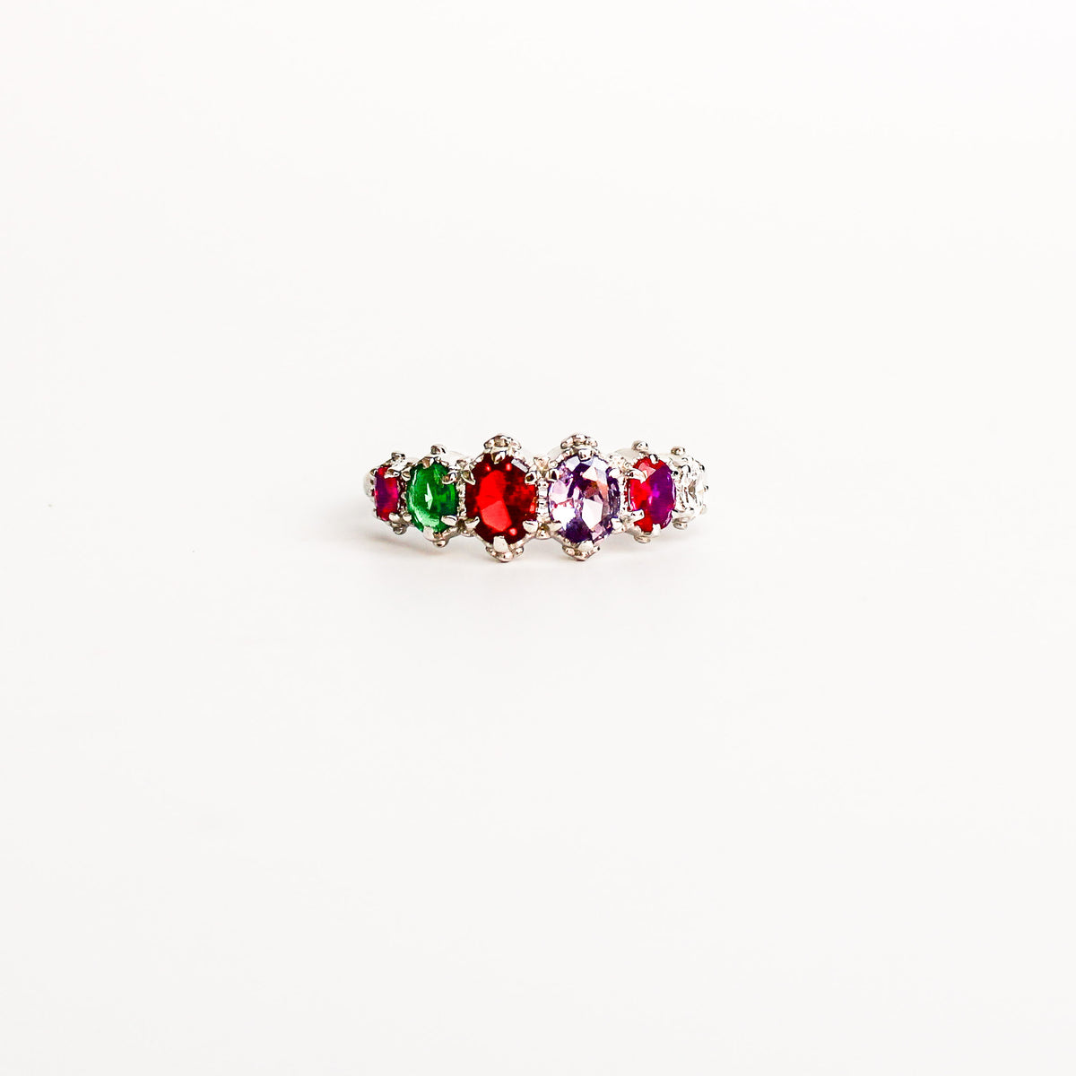 Crowned Jewel Ring - silver