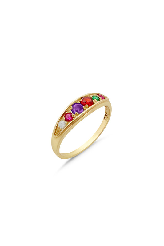 acrostic gemstone ring REGARD