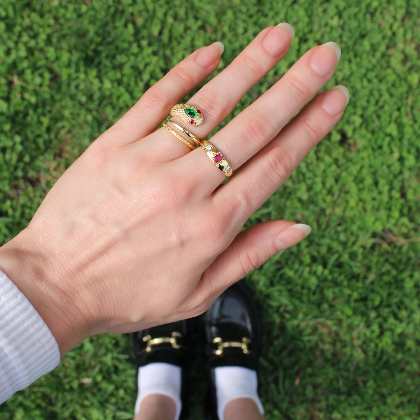 Rose from Roma Ring - Gold