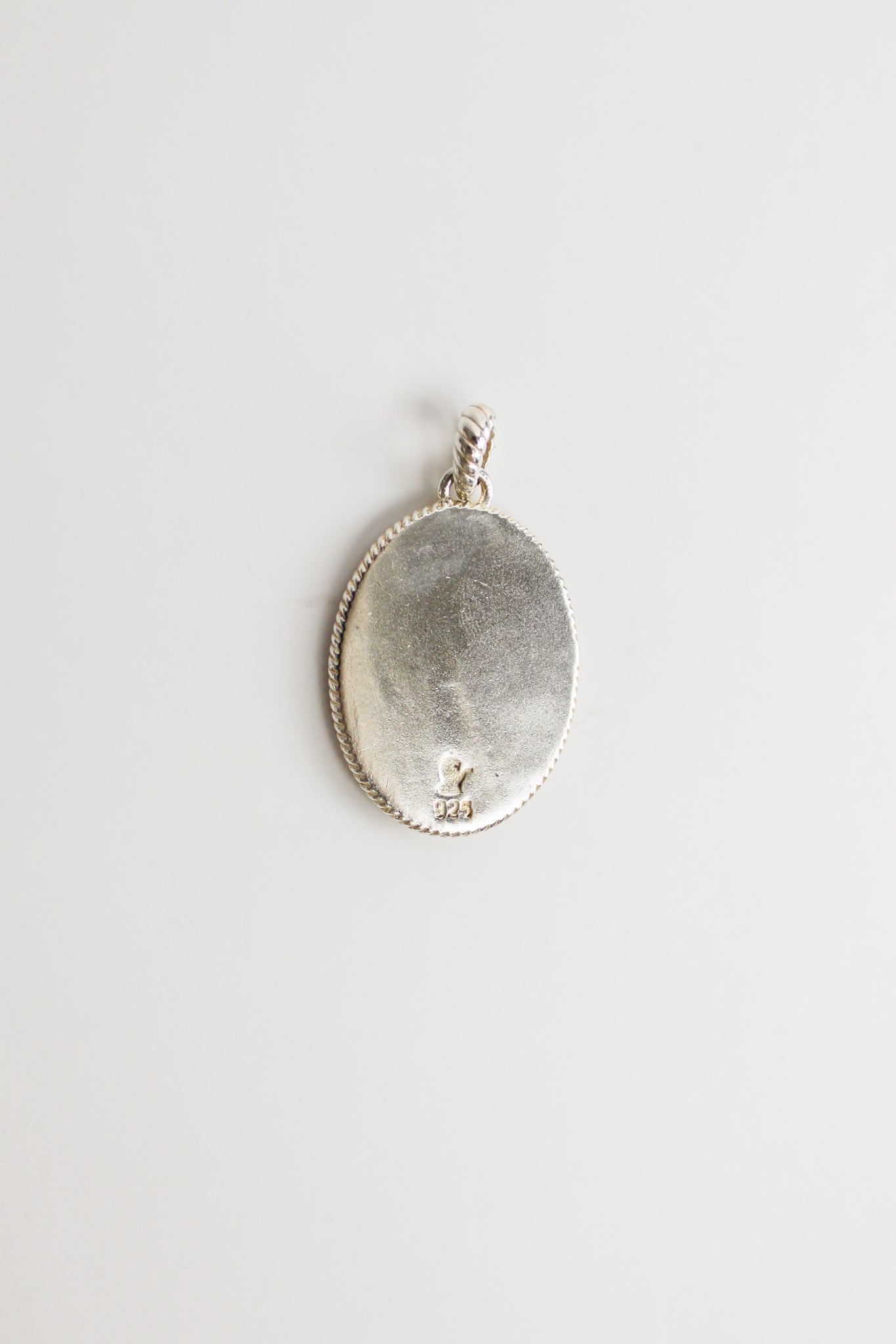 Silver and Gold Mourning Cameo Pendant