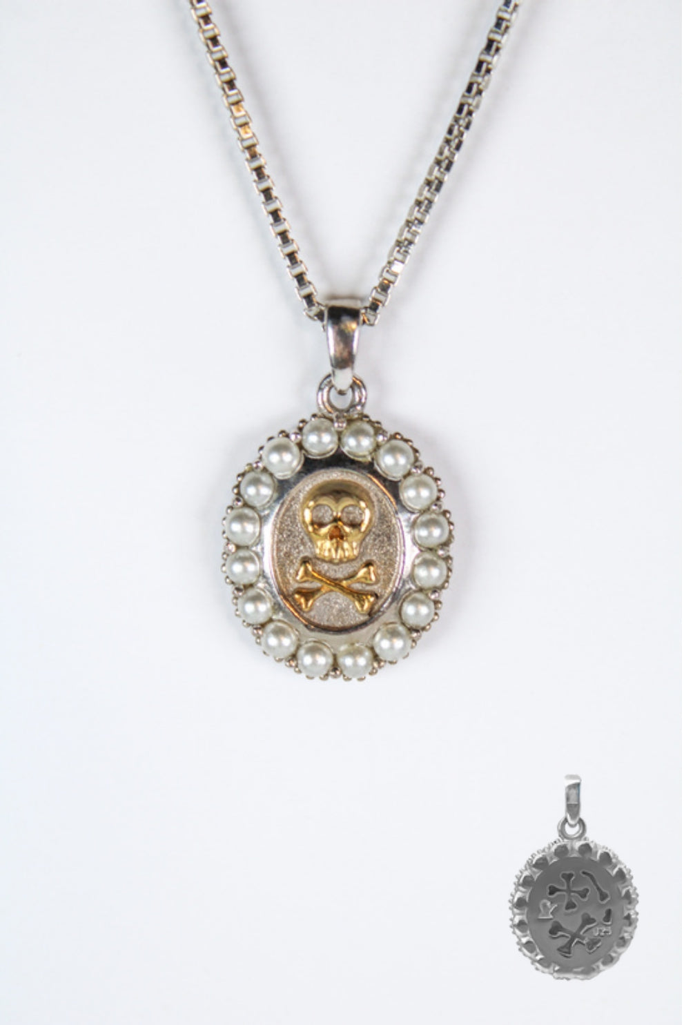Mourning Memento Pendant - Silver