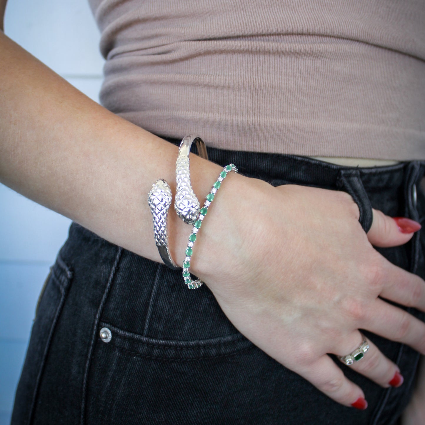The Serpentine Cuff - Silver