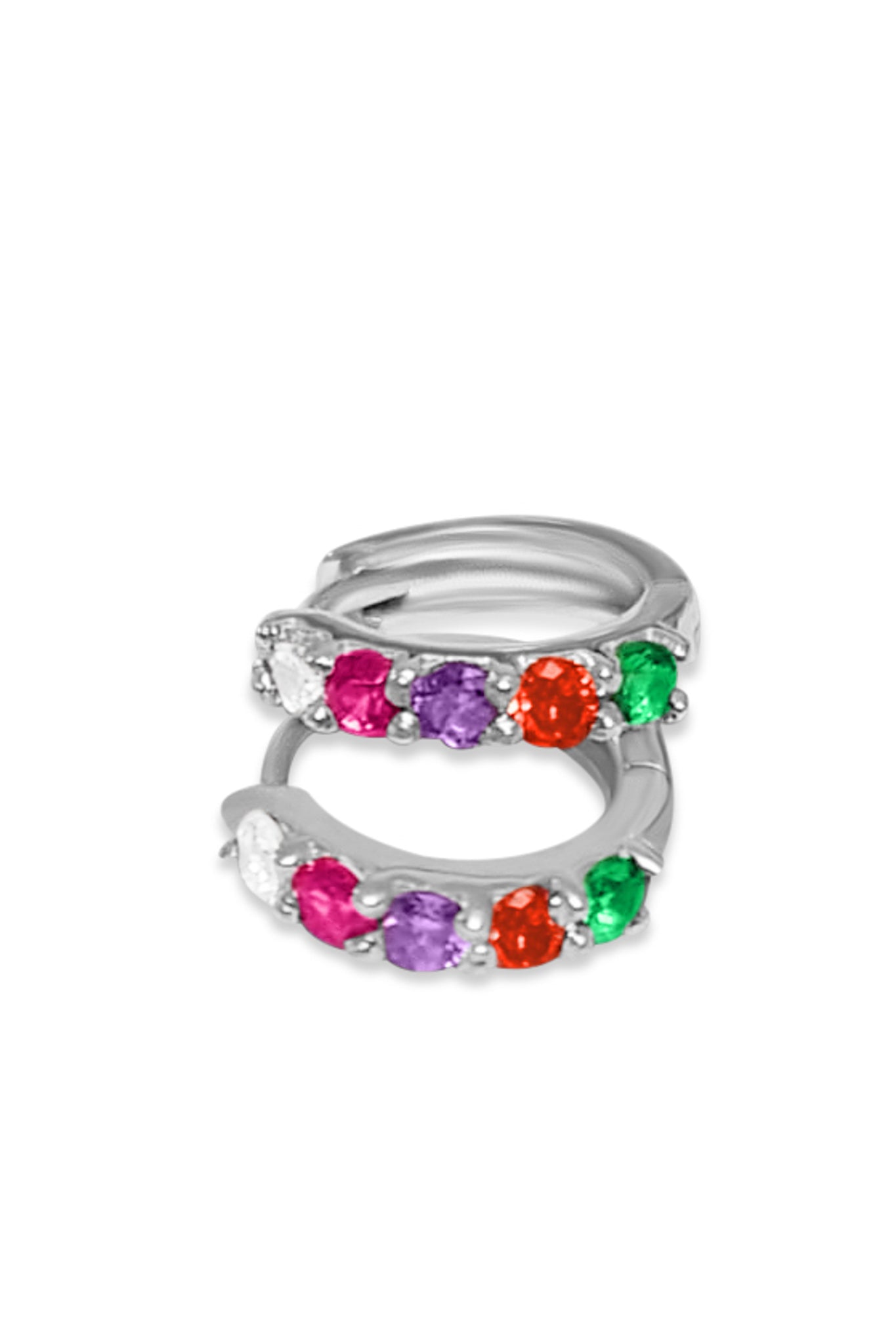 Colorful Huggie Earrings