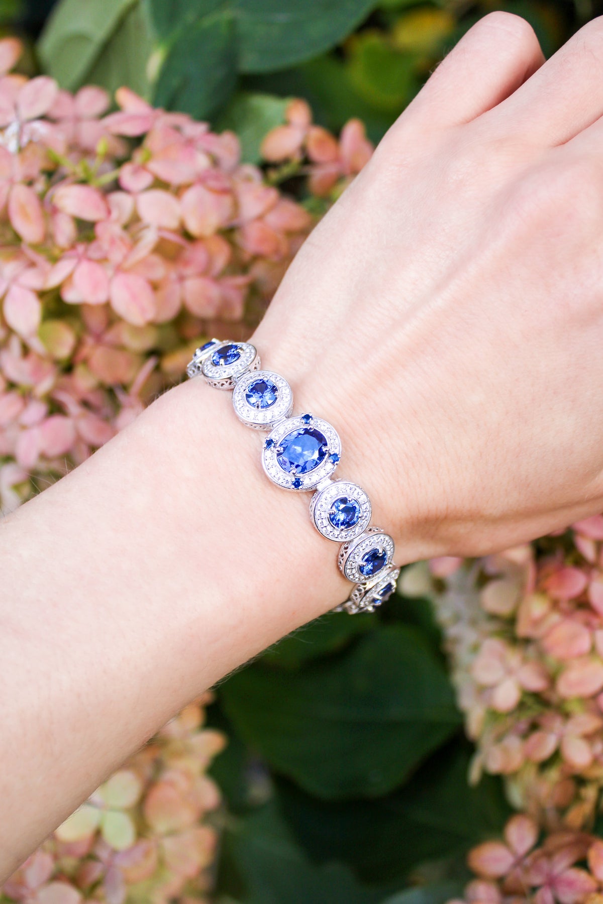Detailed macro of silver Halo Bracelet showing craftsmanship, light, and timeless beauty, Ether Jewelry