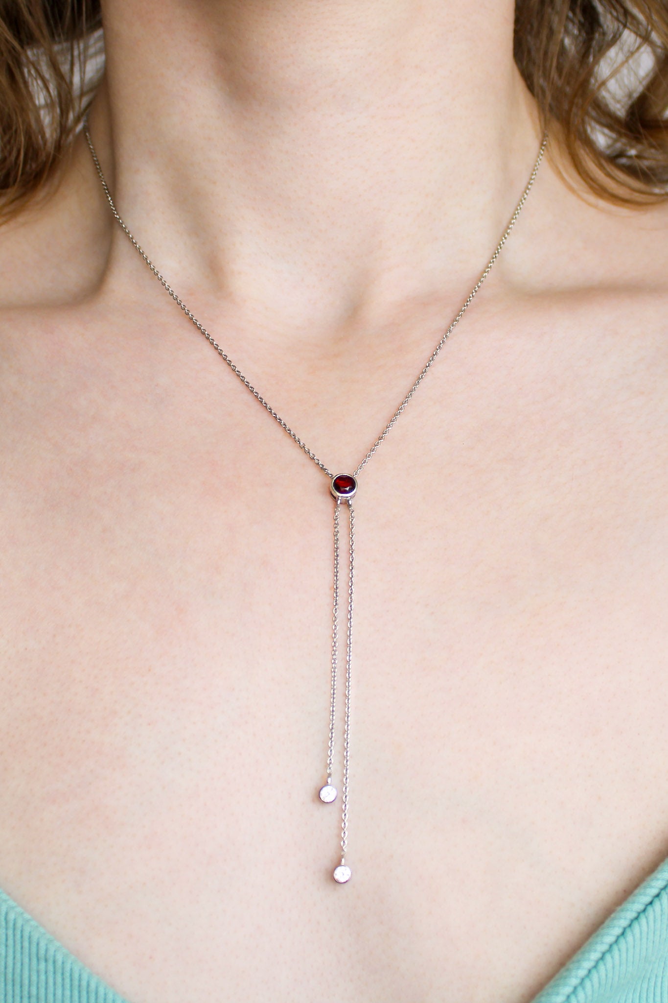 Edwardian Lightfall Necklace - Silver