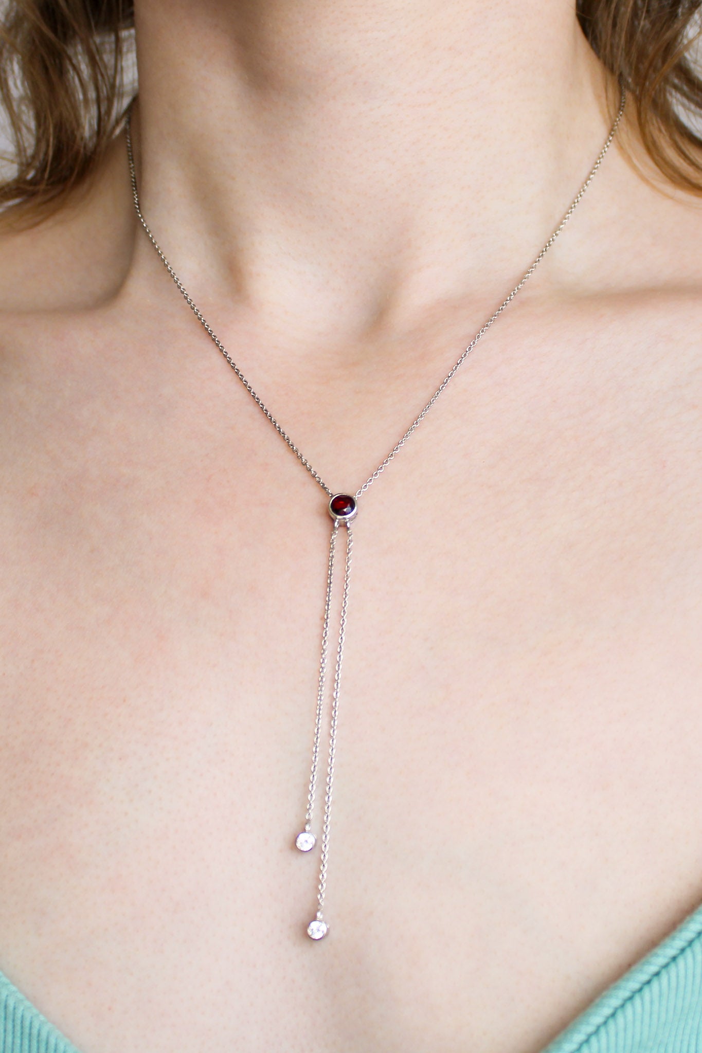Edwardian Lightfall Necklace - Silver
