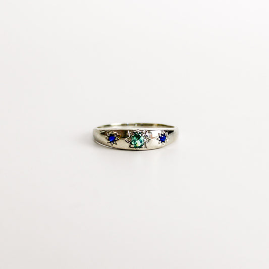 Seafoam Roma Ring - Silver