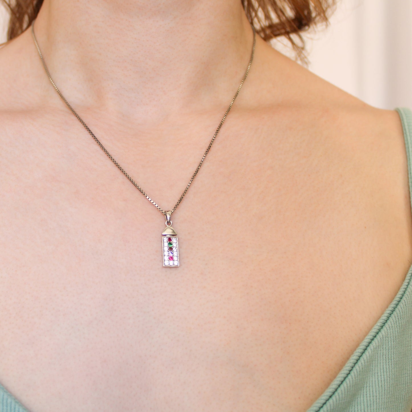 Regent Pendant (Column Form) - Silver