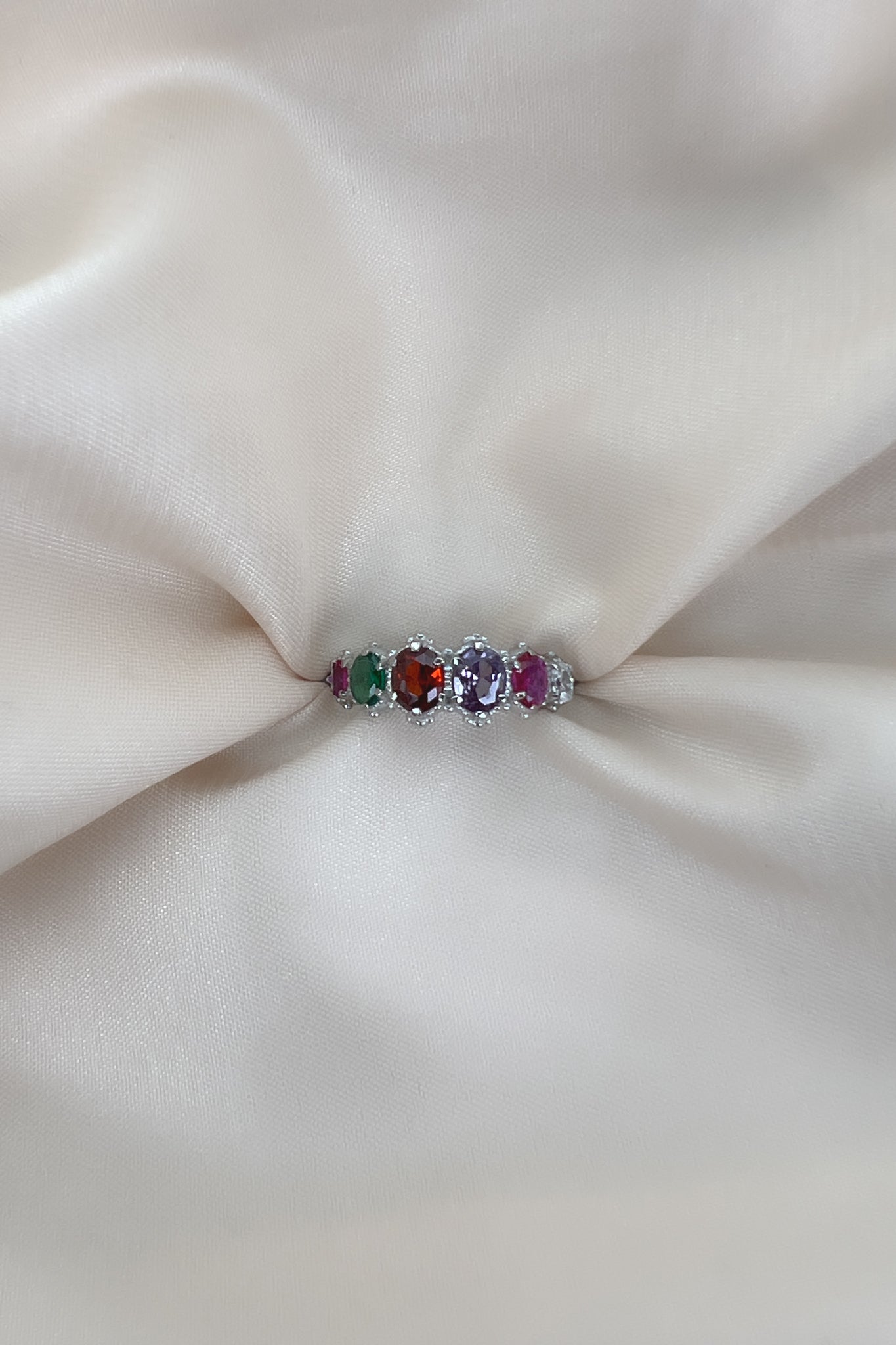 Crowned Jewel Ring - Silver