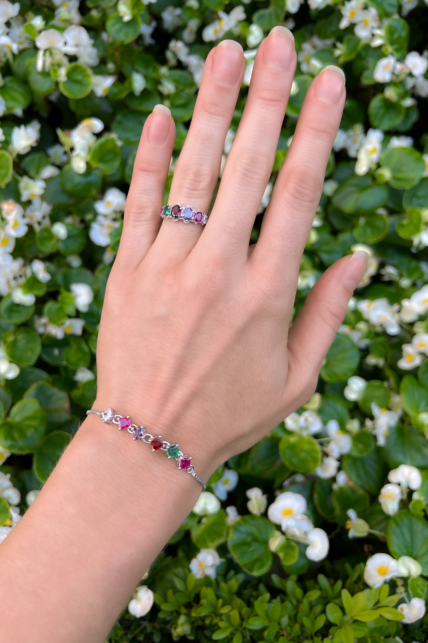 Crowned Jewel Ring - Silver