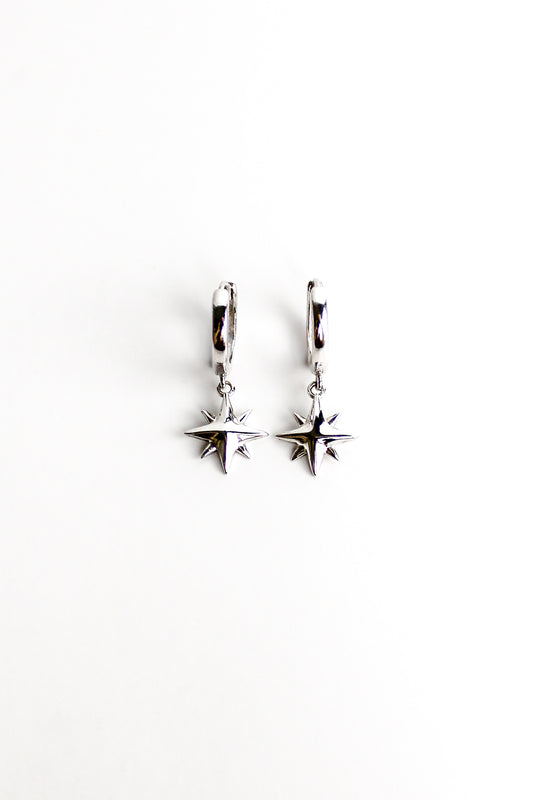 Stella Hoops - silver