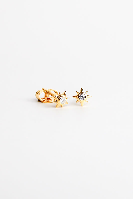 Stella Stud Earrings - gold