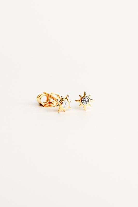 Stella Stud Earrings - gold