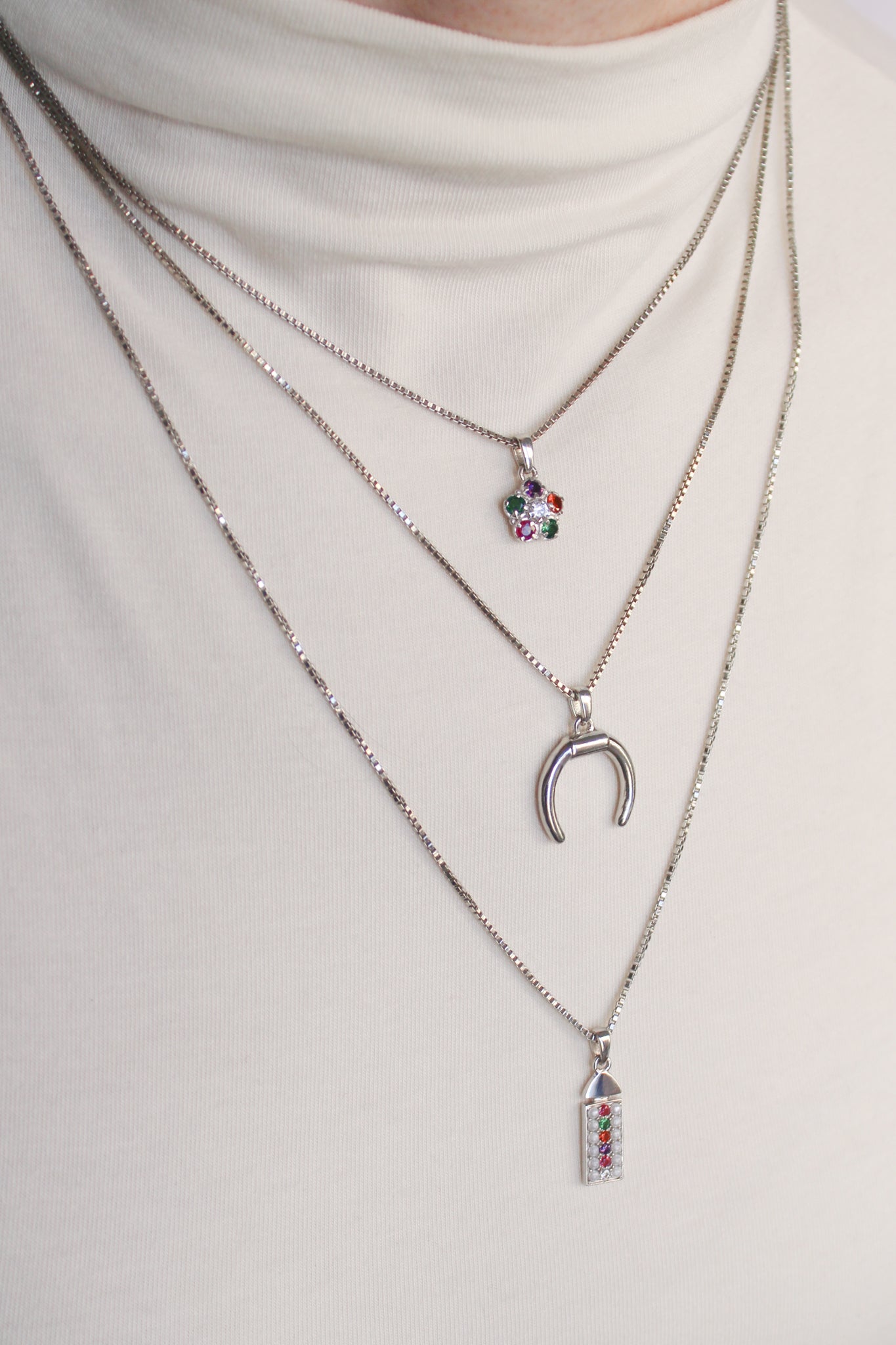 Colorful Gemstone Necklace 