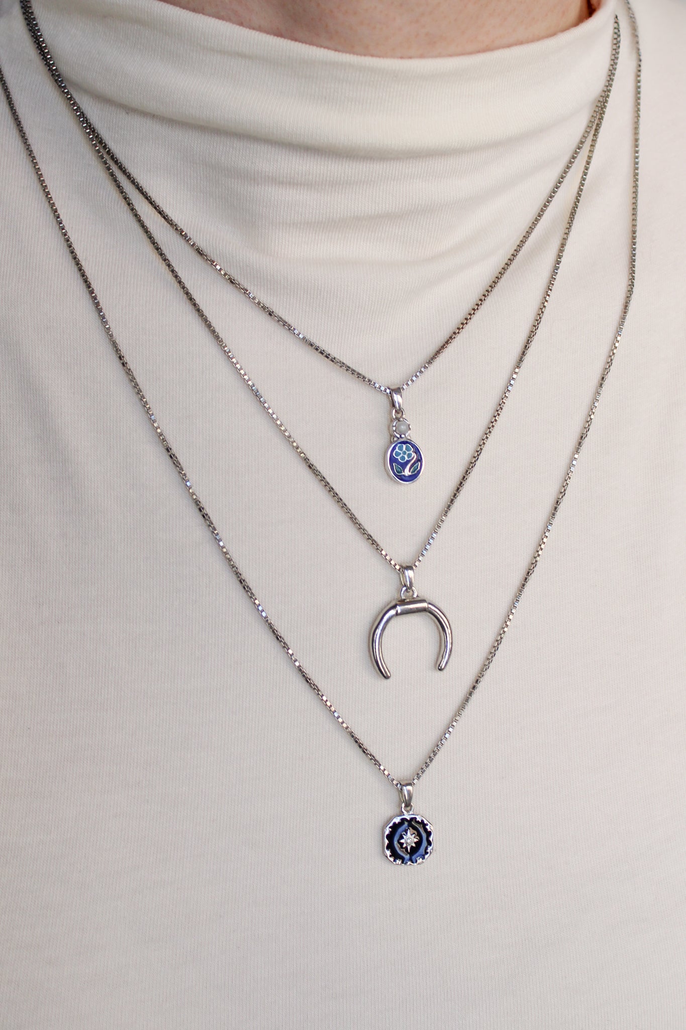 Gothic Star Necklace Stack