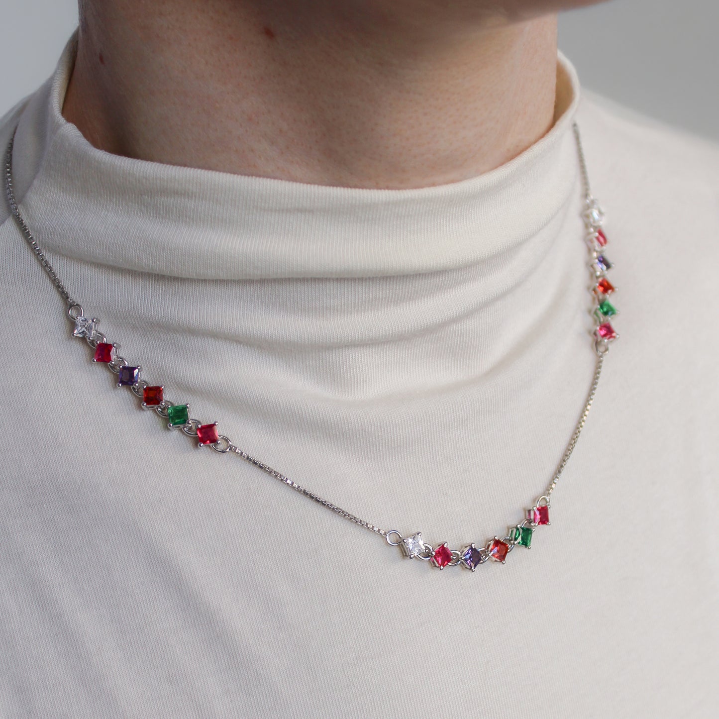 Linked-Love Necklace - Silver