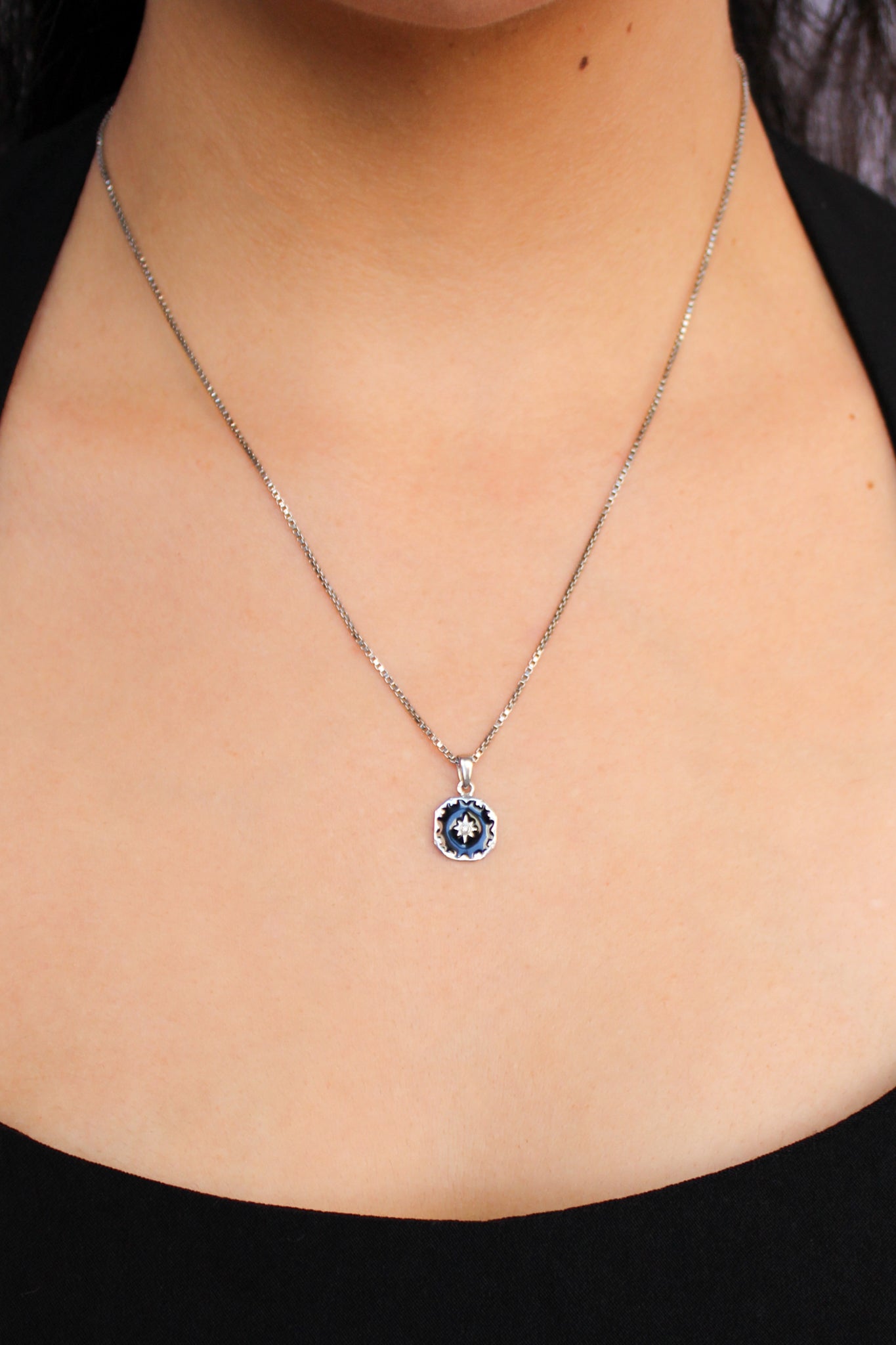 Star Enamel Pendant Necklace