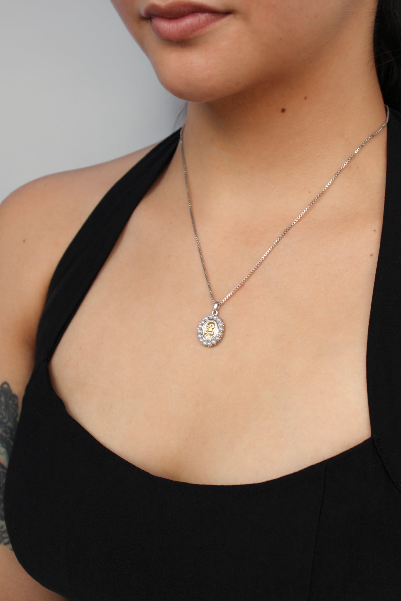 Sterling Silver Skull Necklace