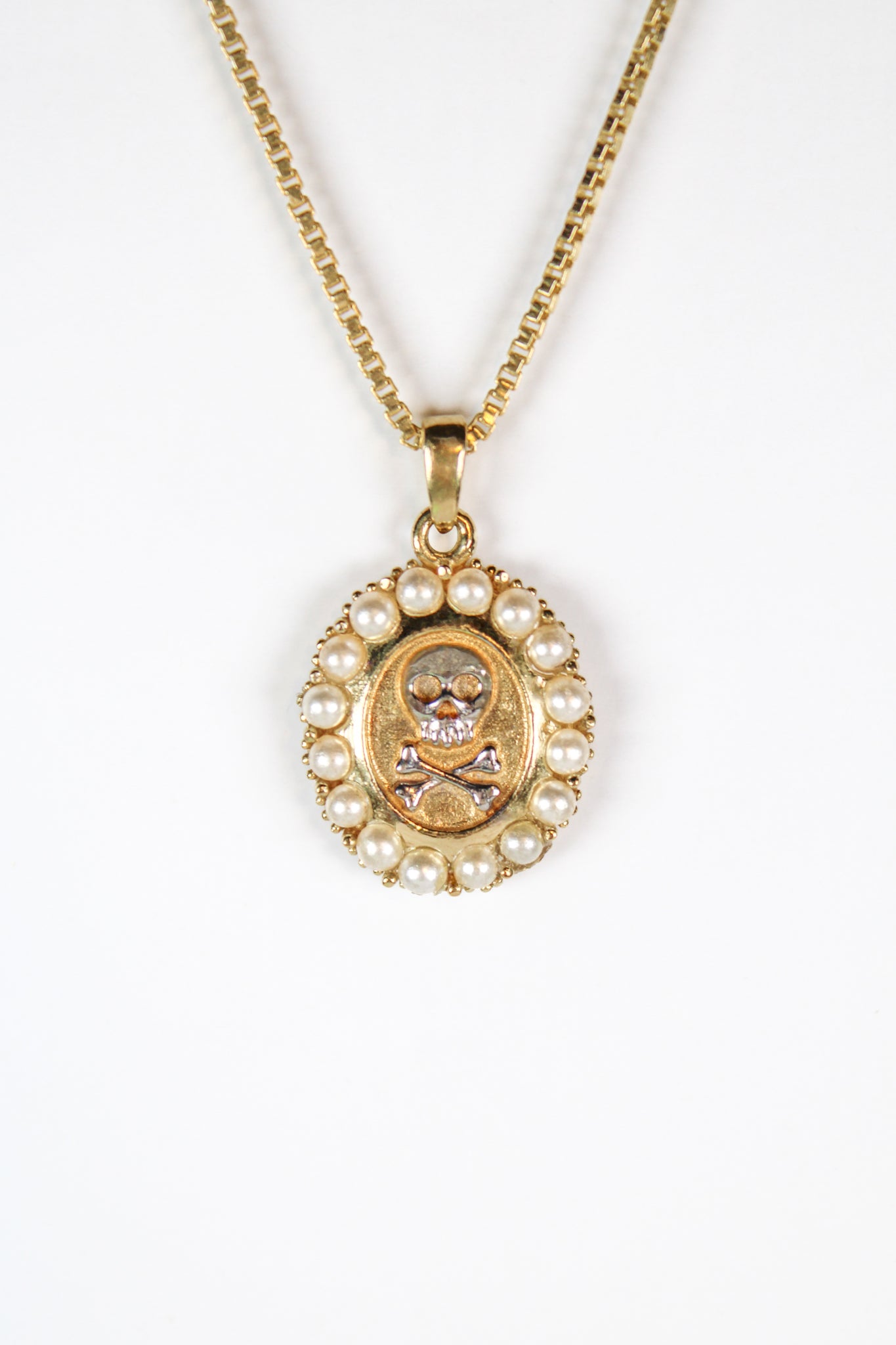 Mourning Memento Necklace - Heirloom Gold