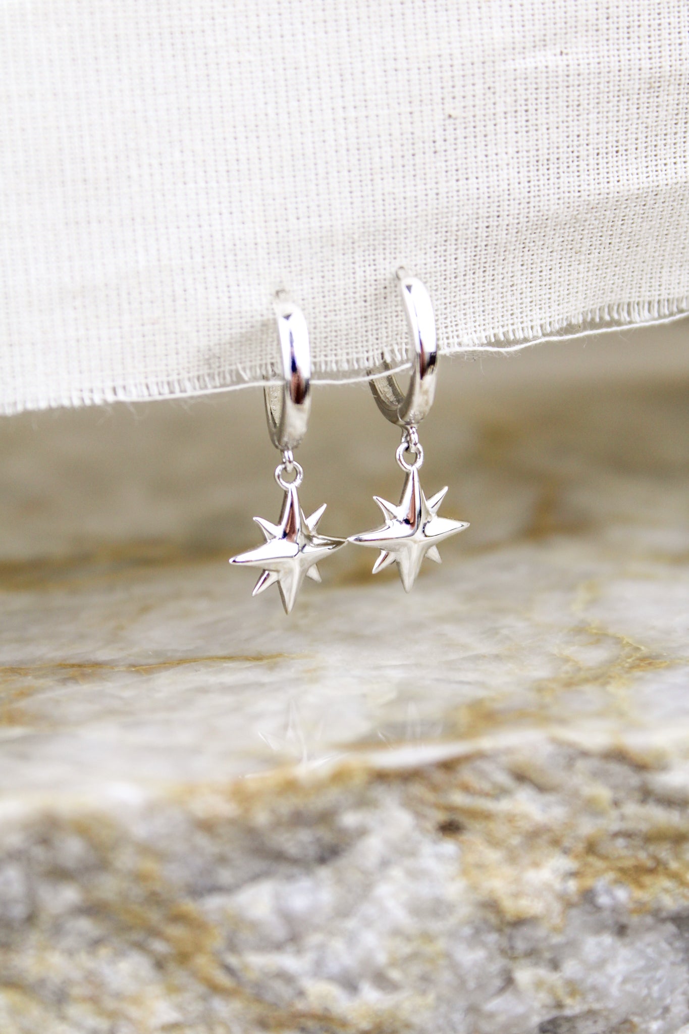 Stella Hoops - Silver