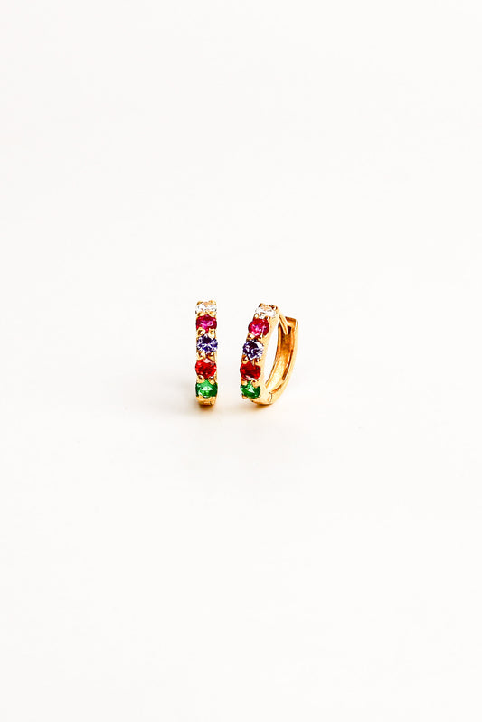 Regard Huggie Earrings - gold
