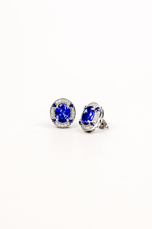 The Sovereign Stud Earrings - silver
