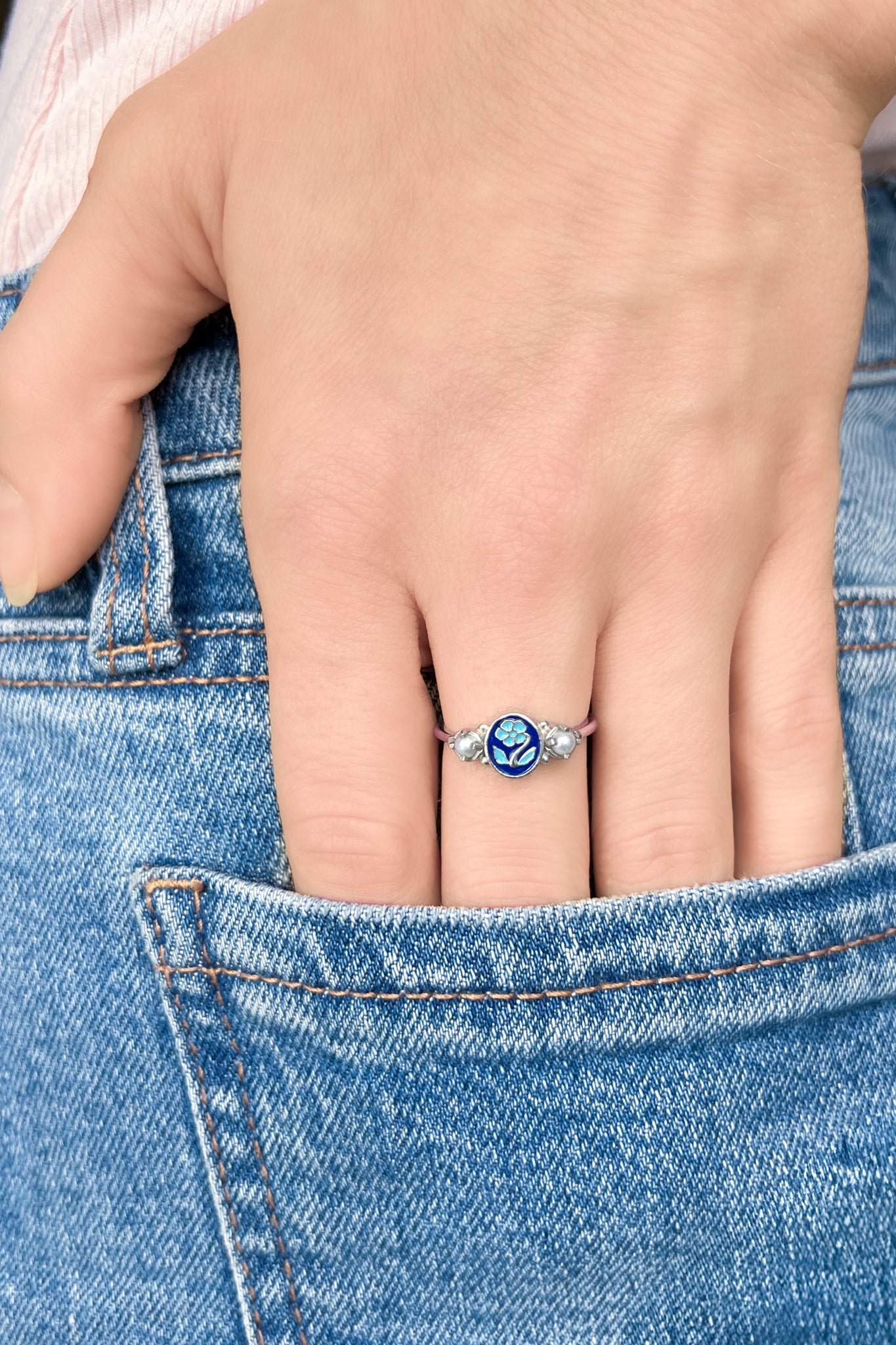 subtle mourning jewelry ring