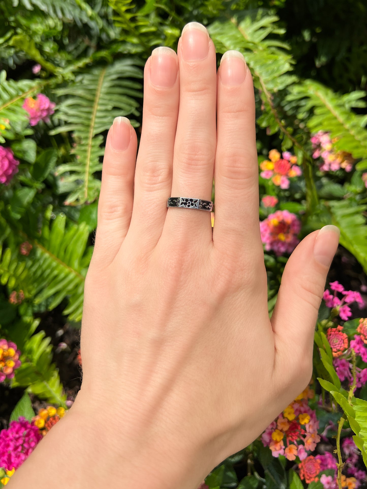 Relic Bloom Ring - Silver