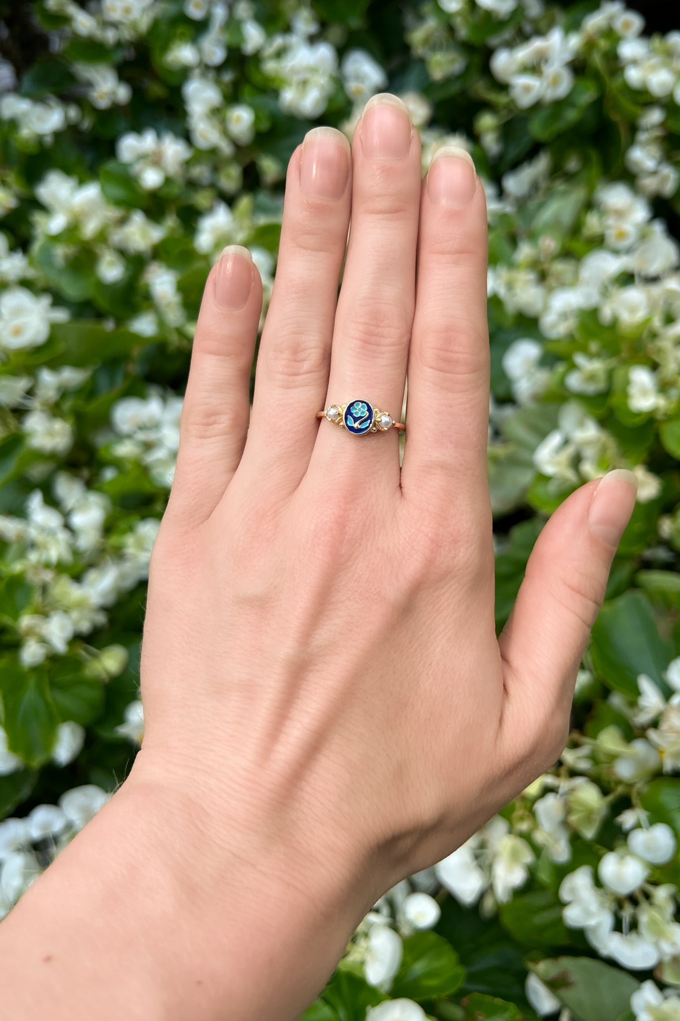 remembrance bloom ring vintage