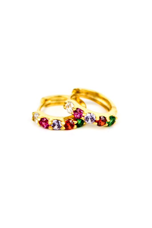 Regard Huggie Earrings - gold
