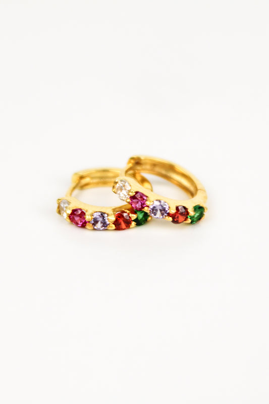 Regard Huggie Earrings - gold