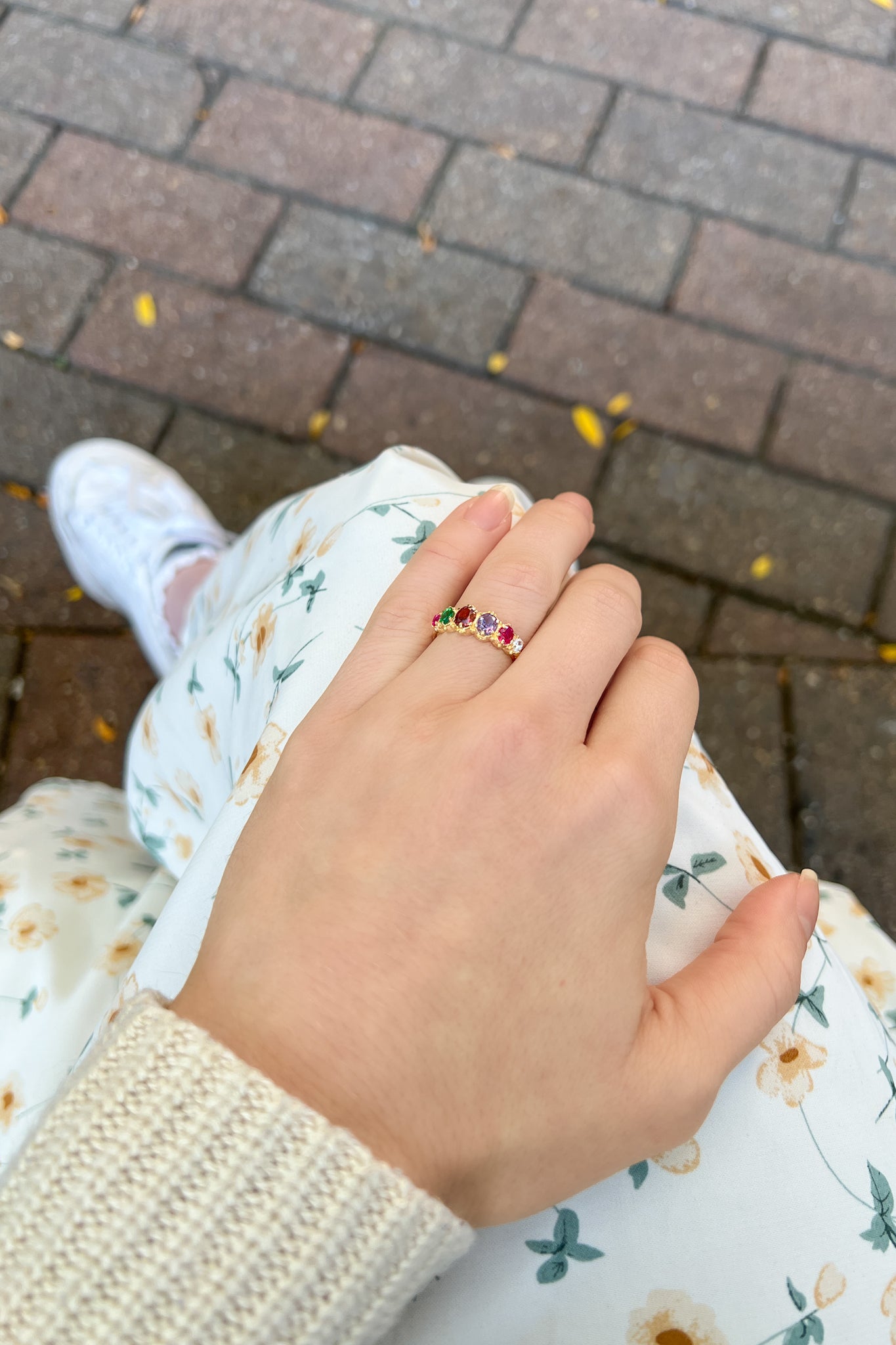 Crowned Jewel Ring - Gold