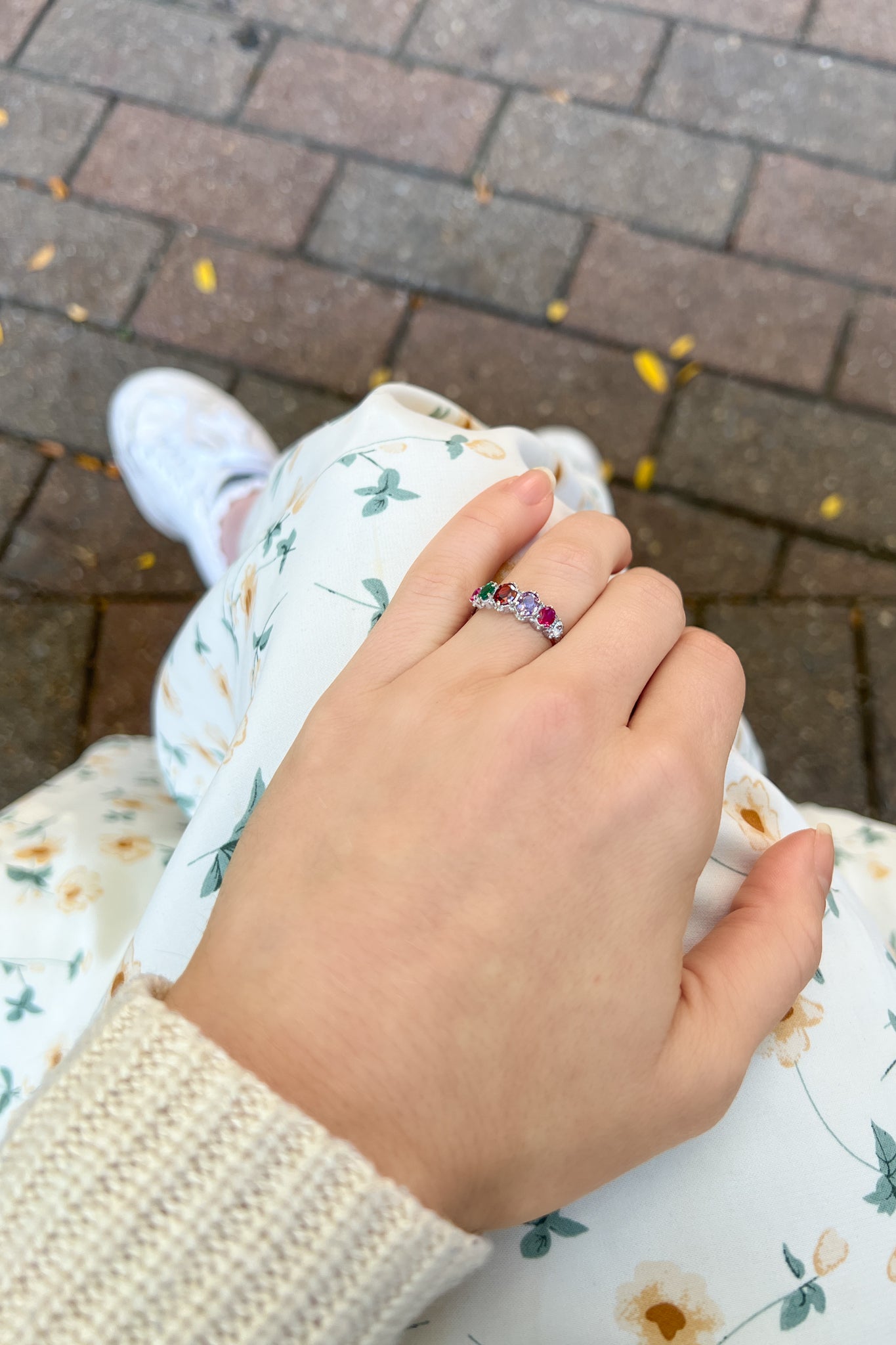 Crowned Jewel Ring - Silver